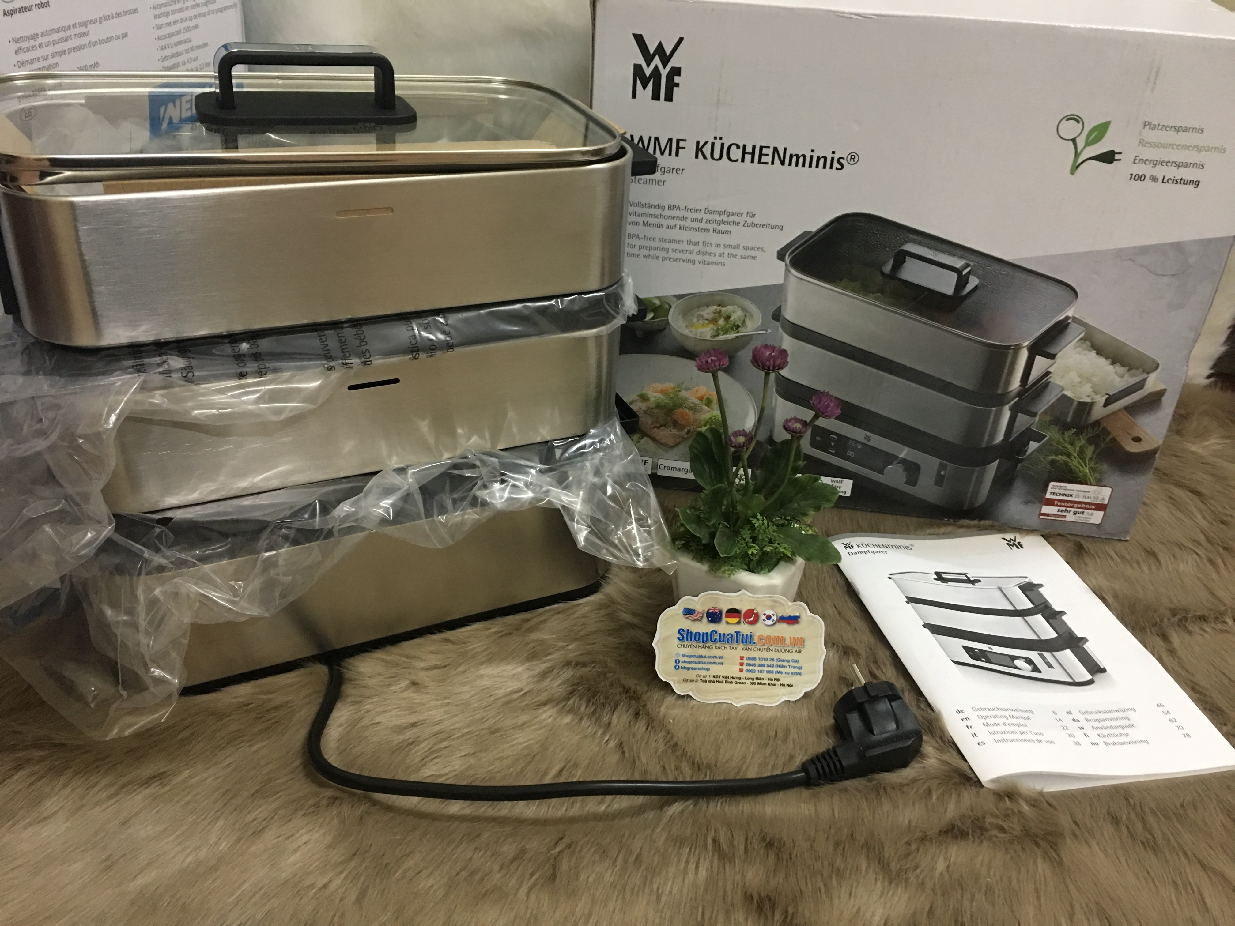 NỒI HẤP 2 tầng WMF CROMARGAN – BÍ QUYẾT CHO GIA ĐÌNH LUÔN MẠNH KHOẺ