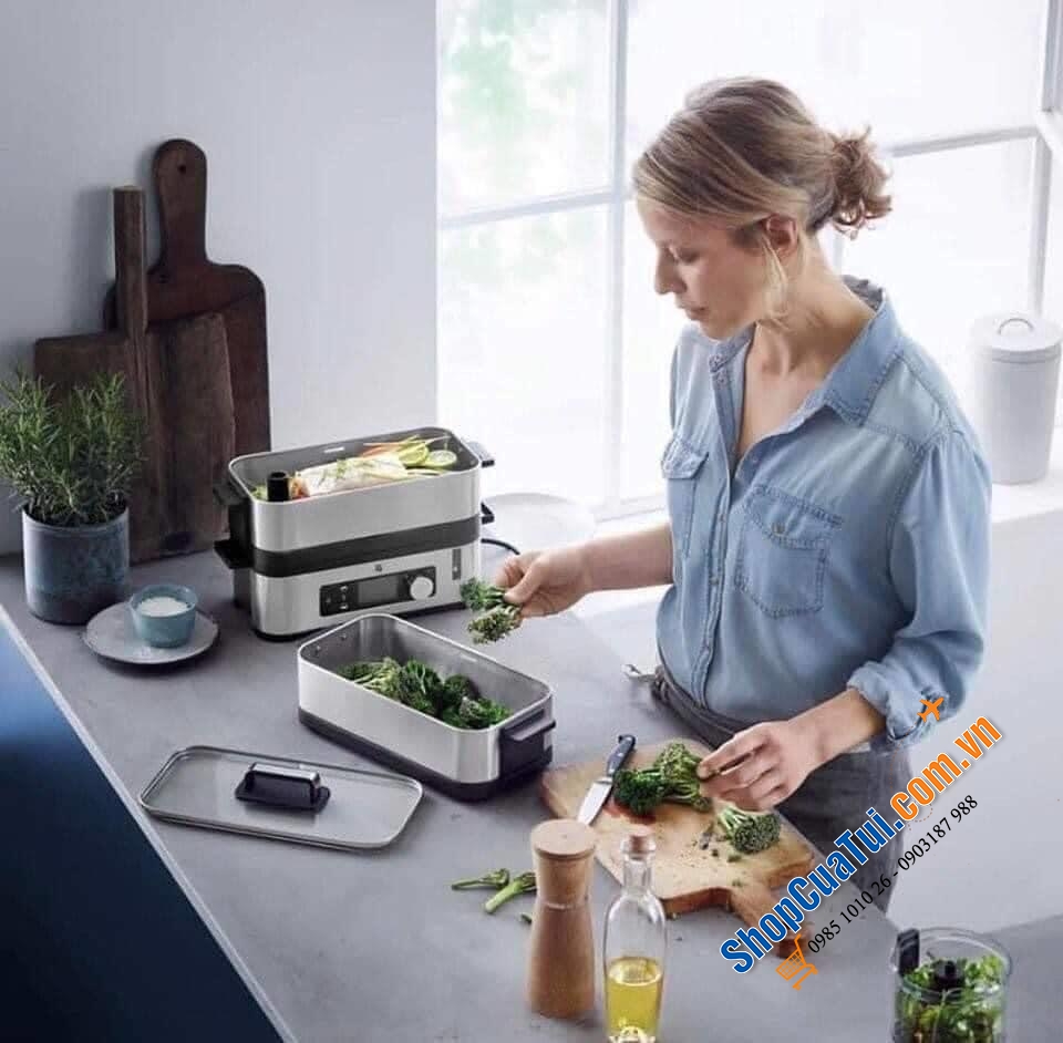 NỒI HẤP 2 tầng WMF CROMARGAN – BÍ QUYẾT CHO GIA ĐÌNH LUÔN MẠNH KHOẺ