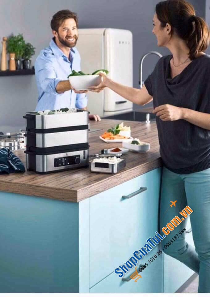 NỒI HẤP 2 tầng WMF CROMARGAN – BÍ QUYẾT CHO GIA ĐÌNH LUÔN MẠNH KHOẺ