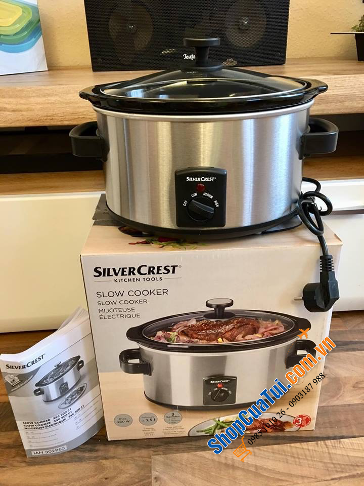 Nồi hầm nồi nấu chậm SILVERCREST Slow Cooker