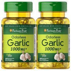 Tinh dầu tỏi Odorless Garlic Puritan’s Pride 1000mg của Mỹ (không bị hăng)