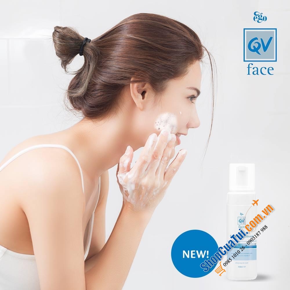 Sữa rửa mặt QV Face Gentle Foaming Cleanser 150Ml