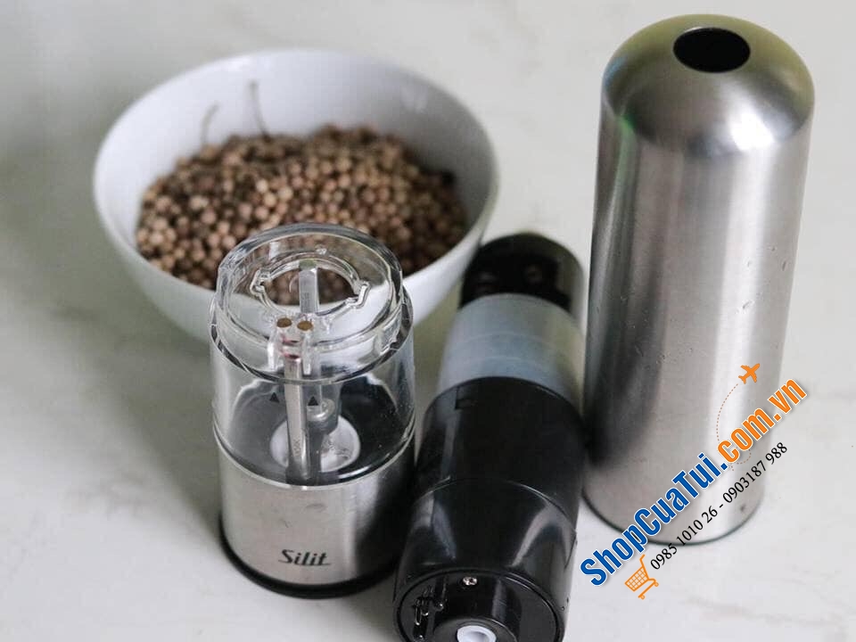 Set xay tiêu muối Silit chạy pin tiểu