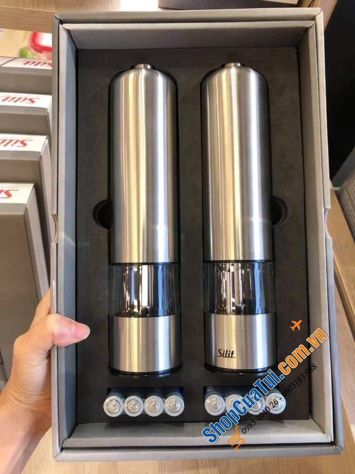 Set xay tiêu muối Silit chạy pin tiểu