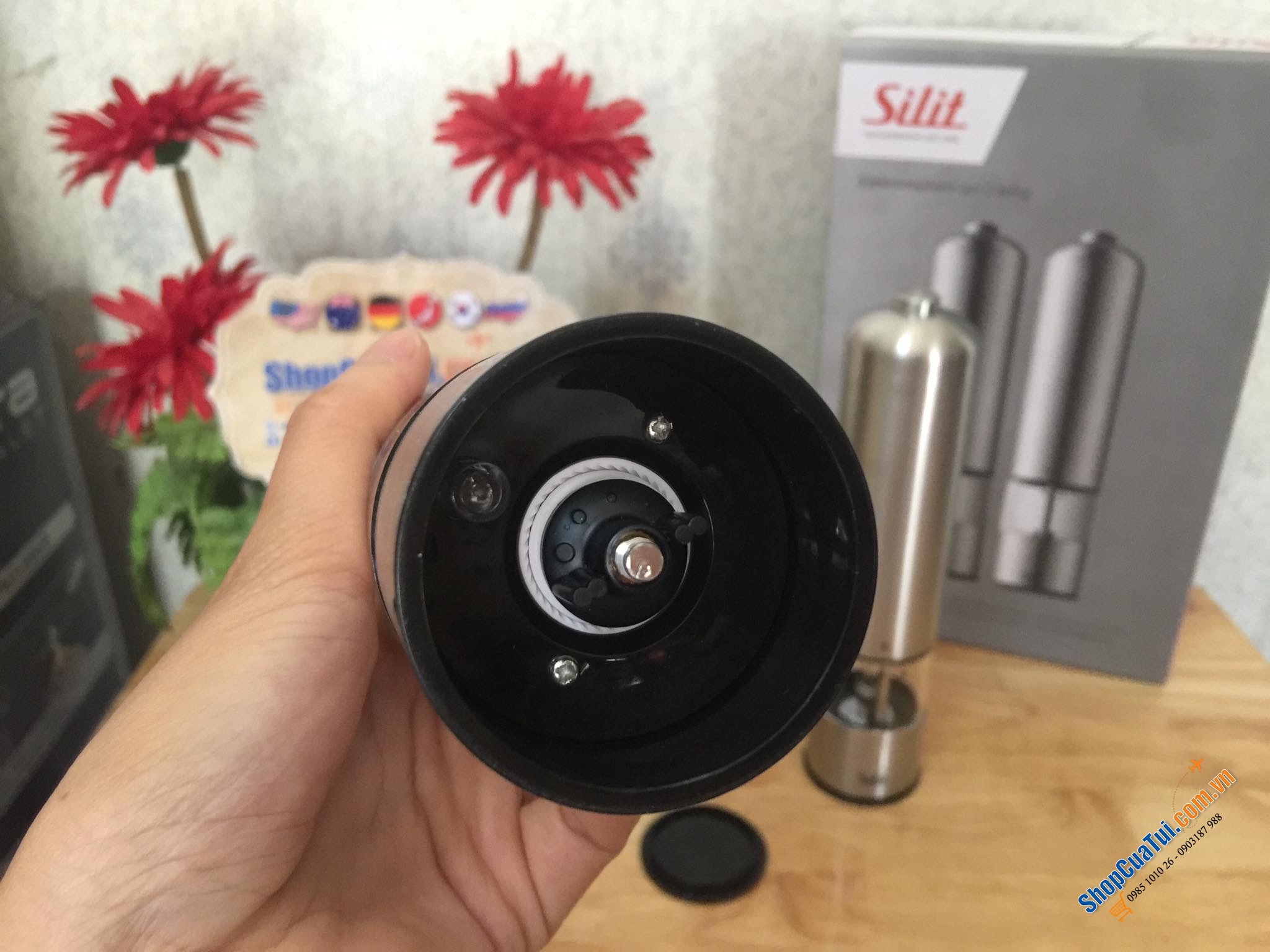 Set xay tiêu muối Silit chạy pin tiểu