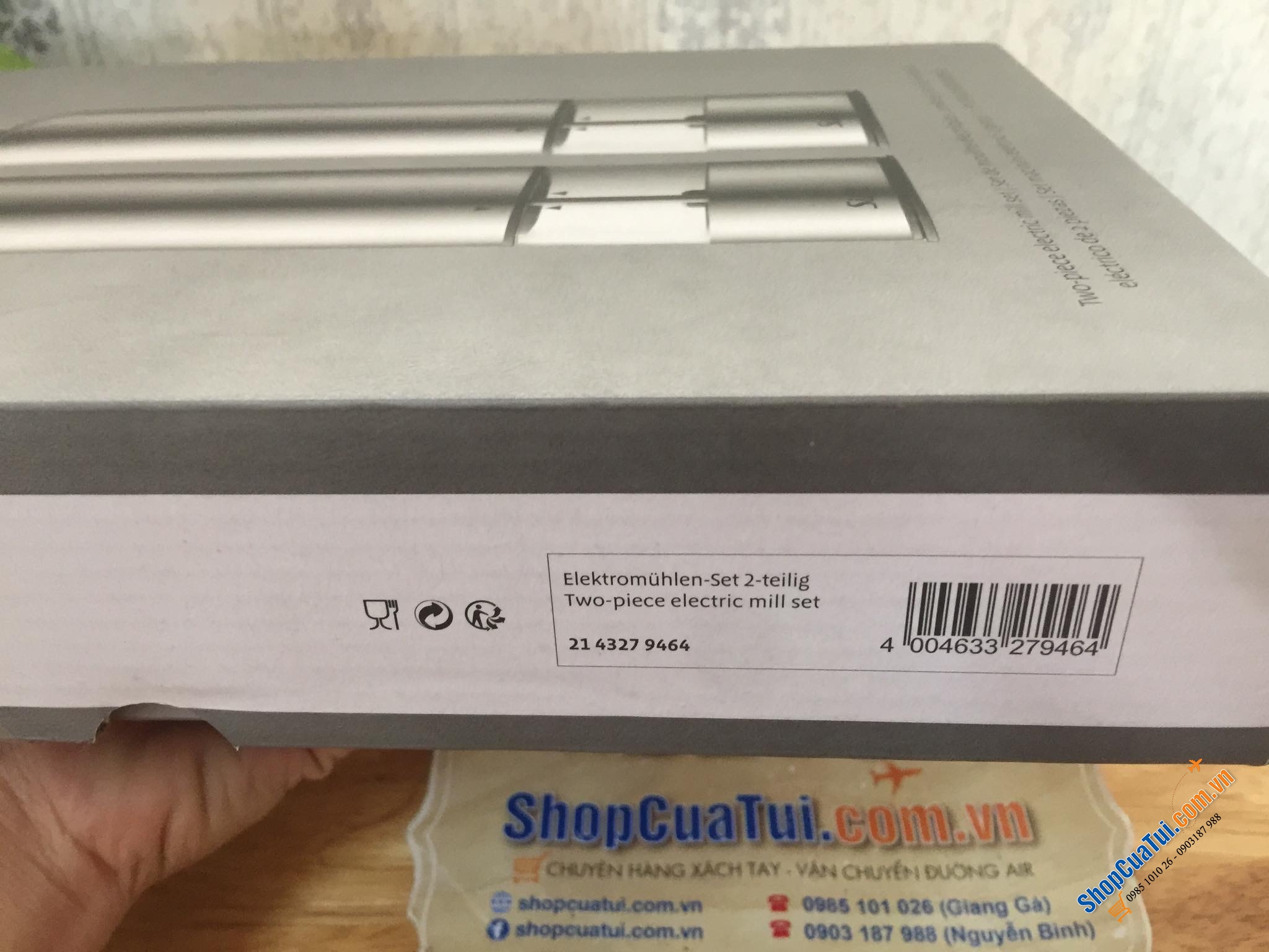 Set xay tiêu muối Silit chạy pin tiểu