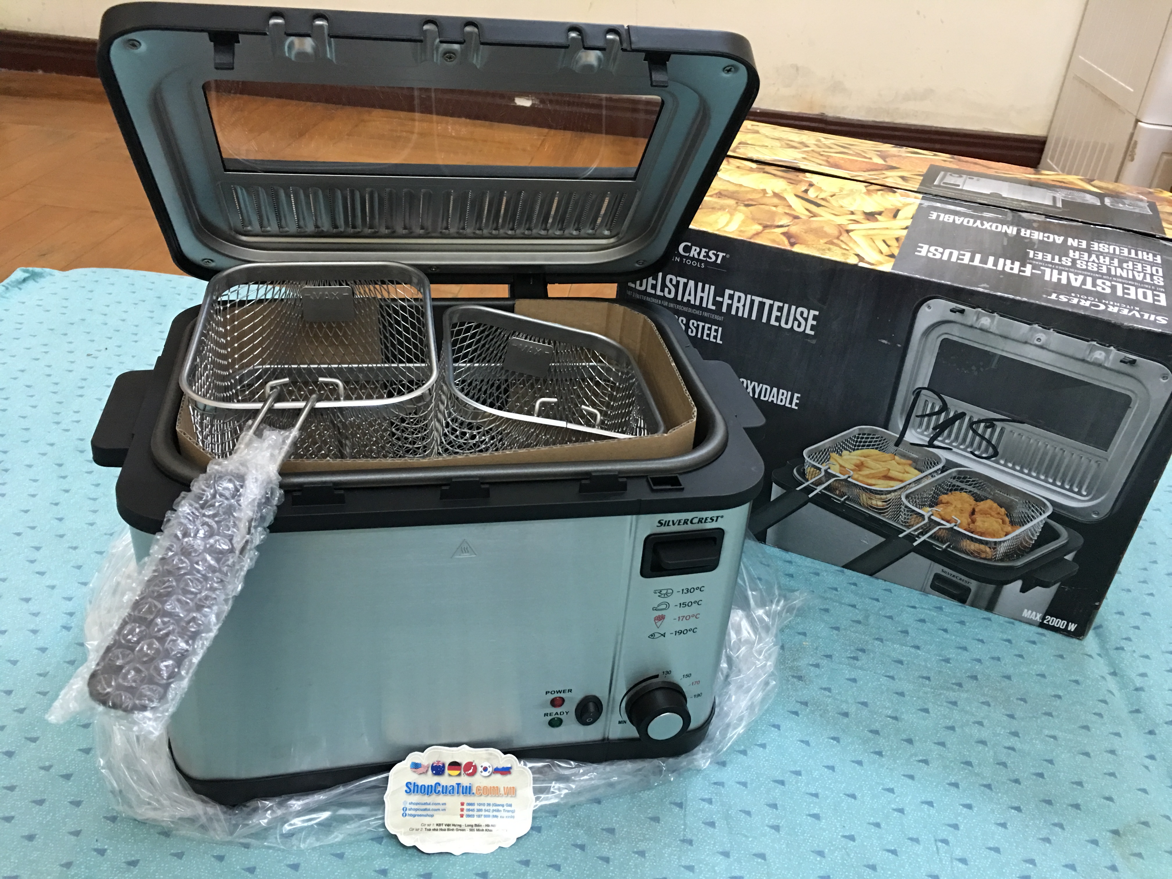NỒI CHIÊN NGẬP DẦU SILVERCREST 3 LÍT