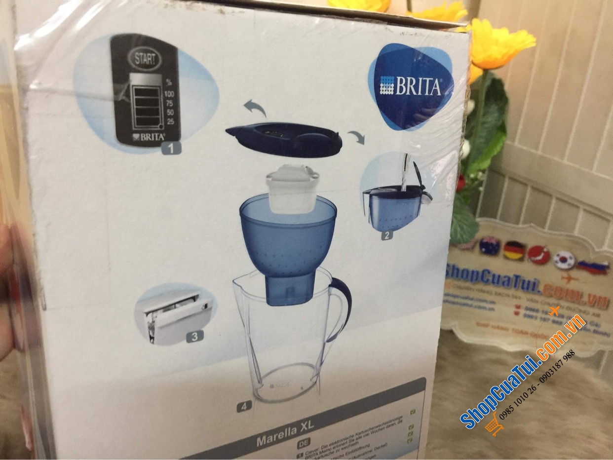 BÌNH LỌC NƯỚC BRITA MARELLA XL 3,5L
