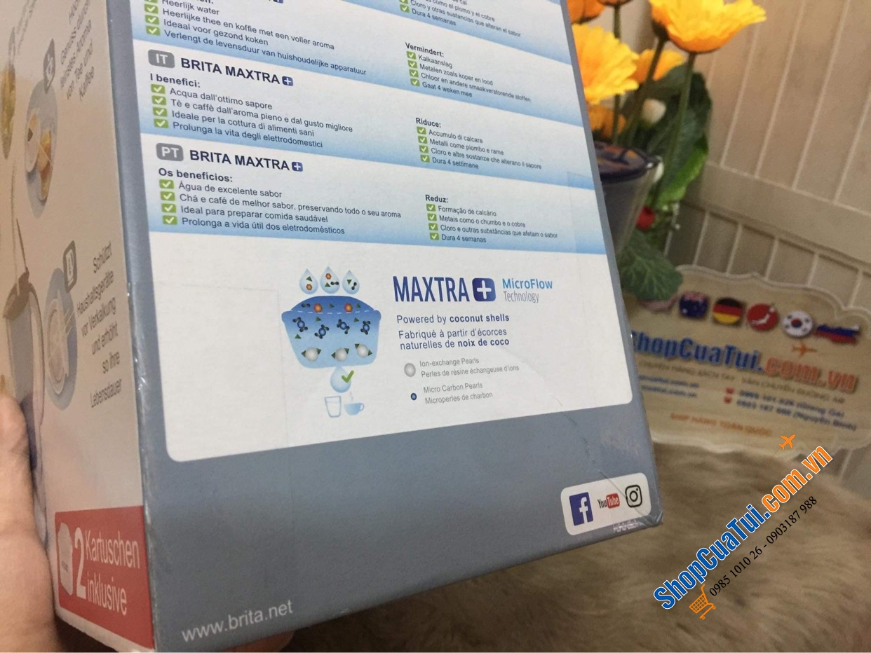 BÌNH LỌC NƯỚC BRITA MARELLA XL 3,5L