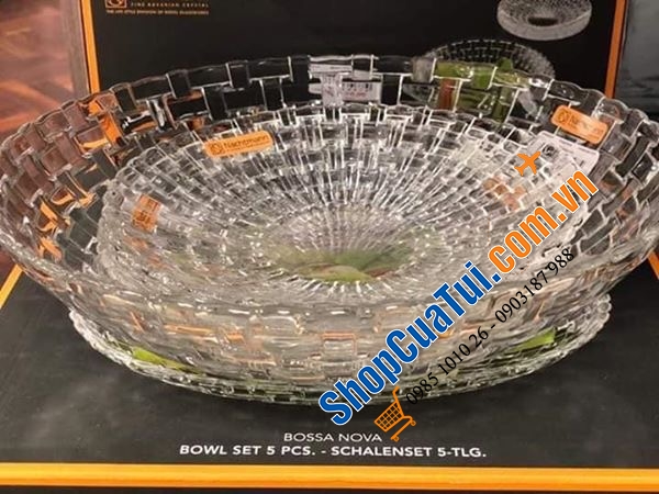 BỘ 5 BÁT/ ĐĨA SÂU LÒNG PHA LÊ NACHTMANN, BỘ SƯU TẬP BOSSA NOVA