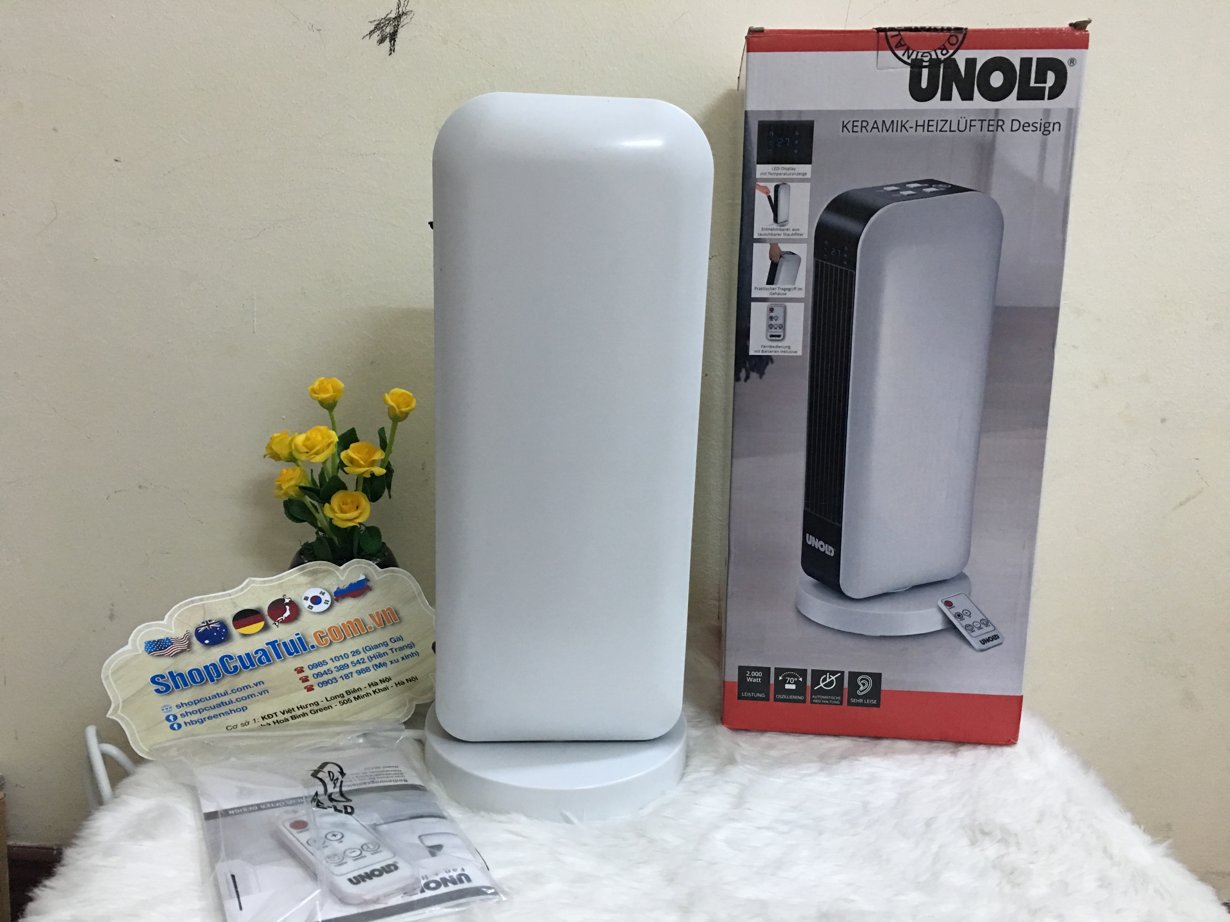 QUẠT SƯỞI GỐM UNOLD