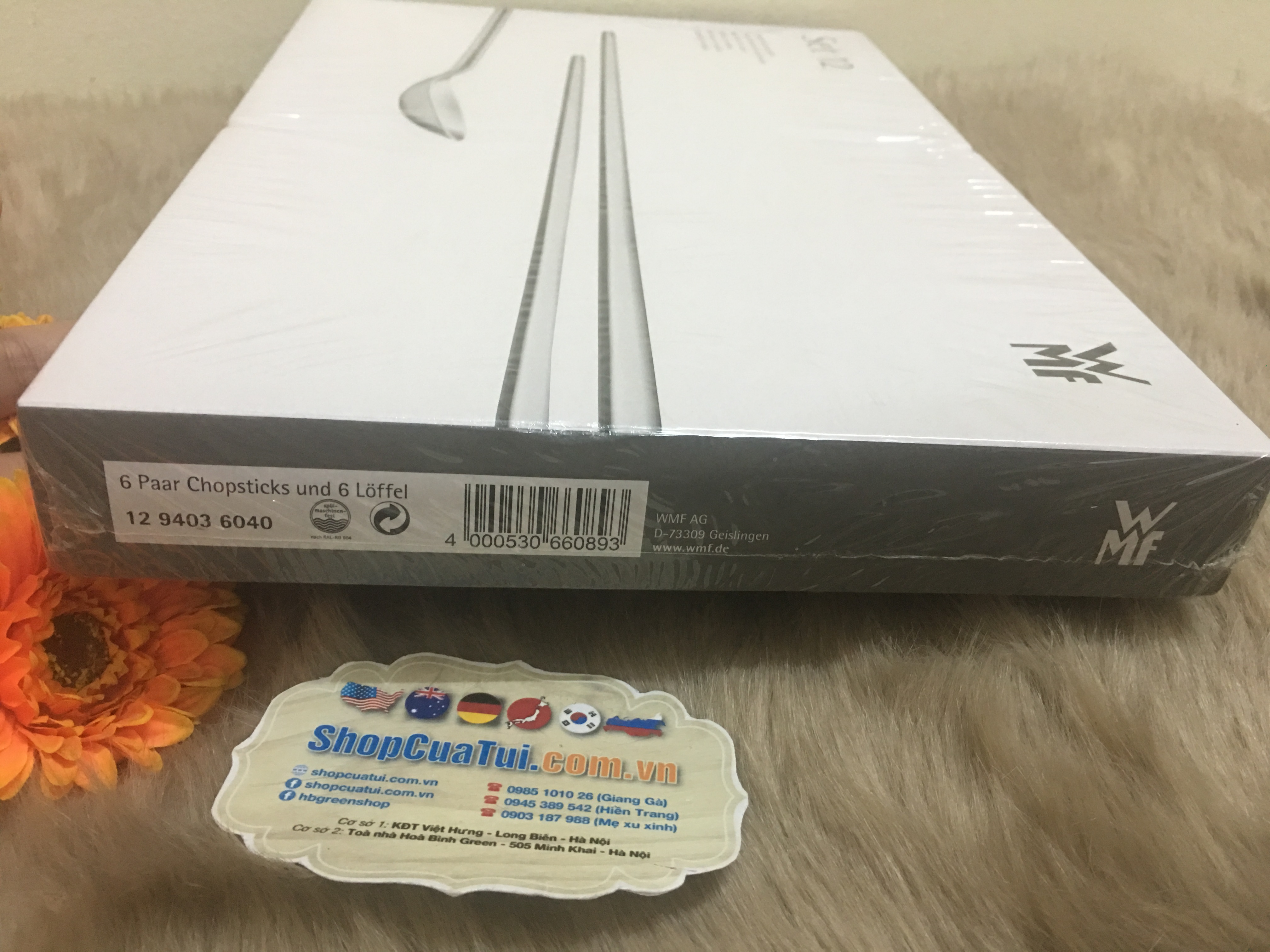 Set đũa thìa inox của WMF 6 người ăn