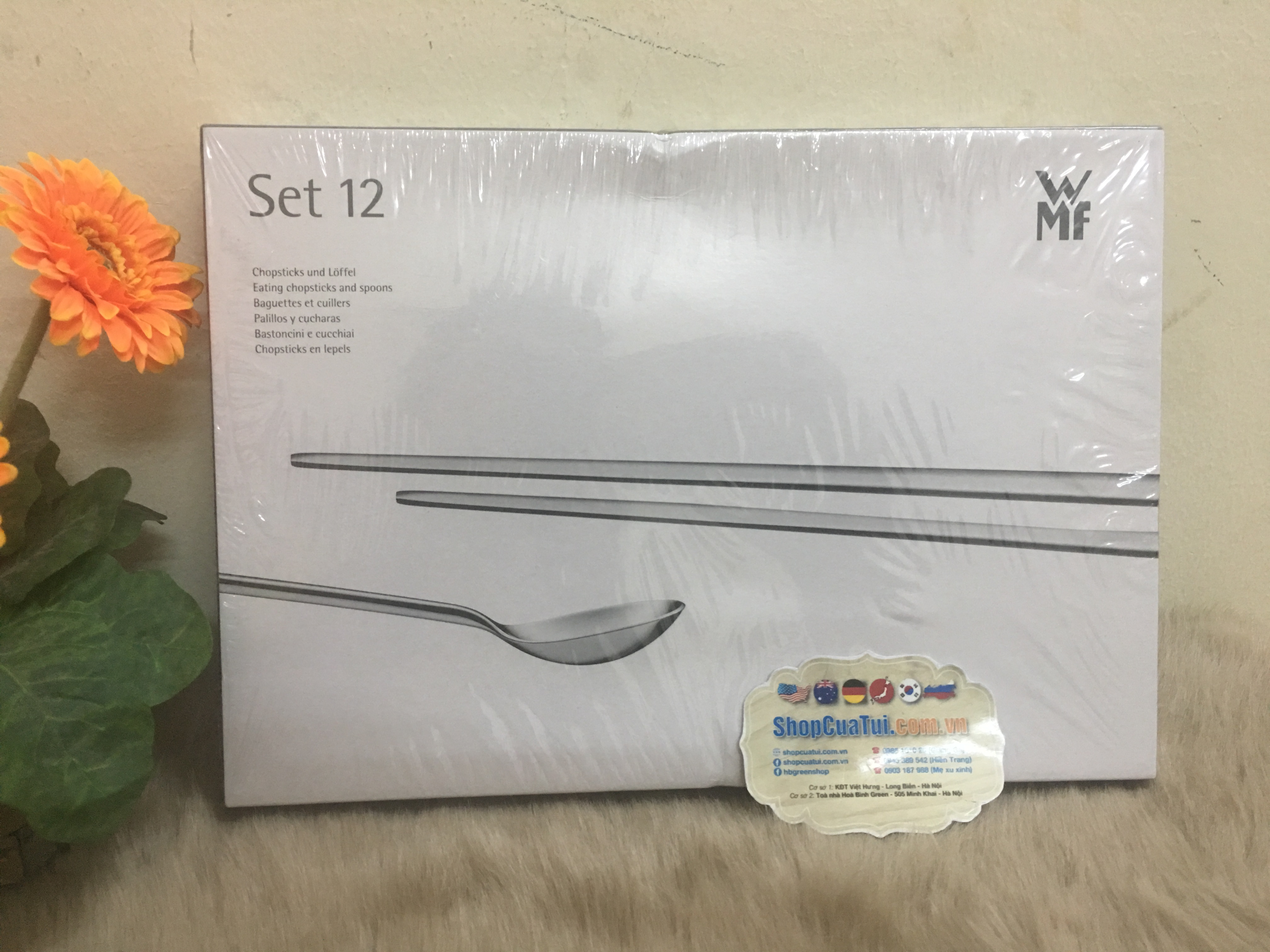 Set đũa thìa inox của WMF 6 người ăn
