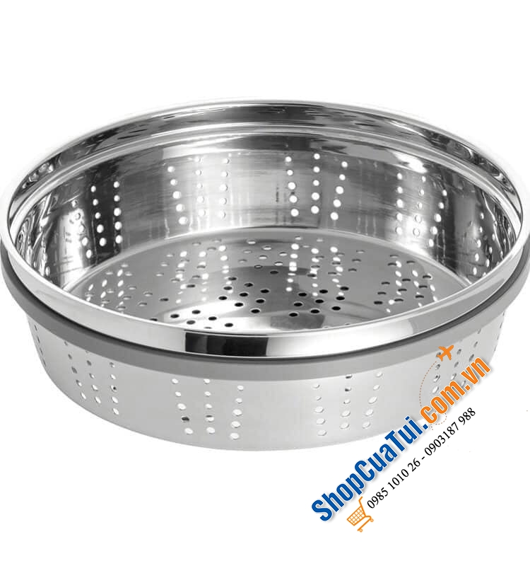 NỒI GANG ĐÚC STAUB KÈM XỬNG HẤP SIZE 26 CM MÀU VÀNG MÙ TẠC