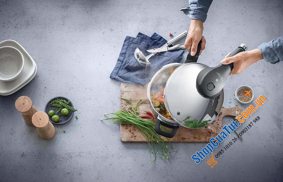 Set 2 nồi áp suất WMF Perfect Pro 3 lít và 4,5 lít - made in Germany