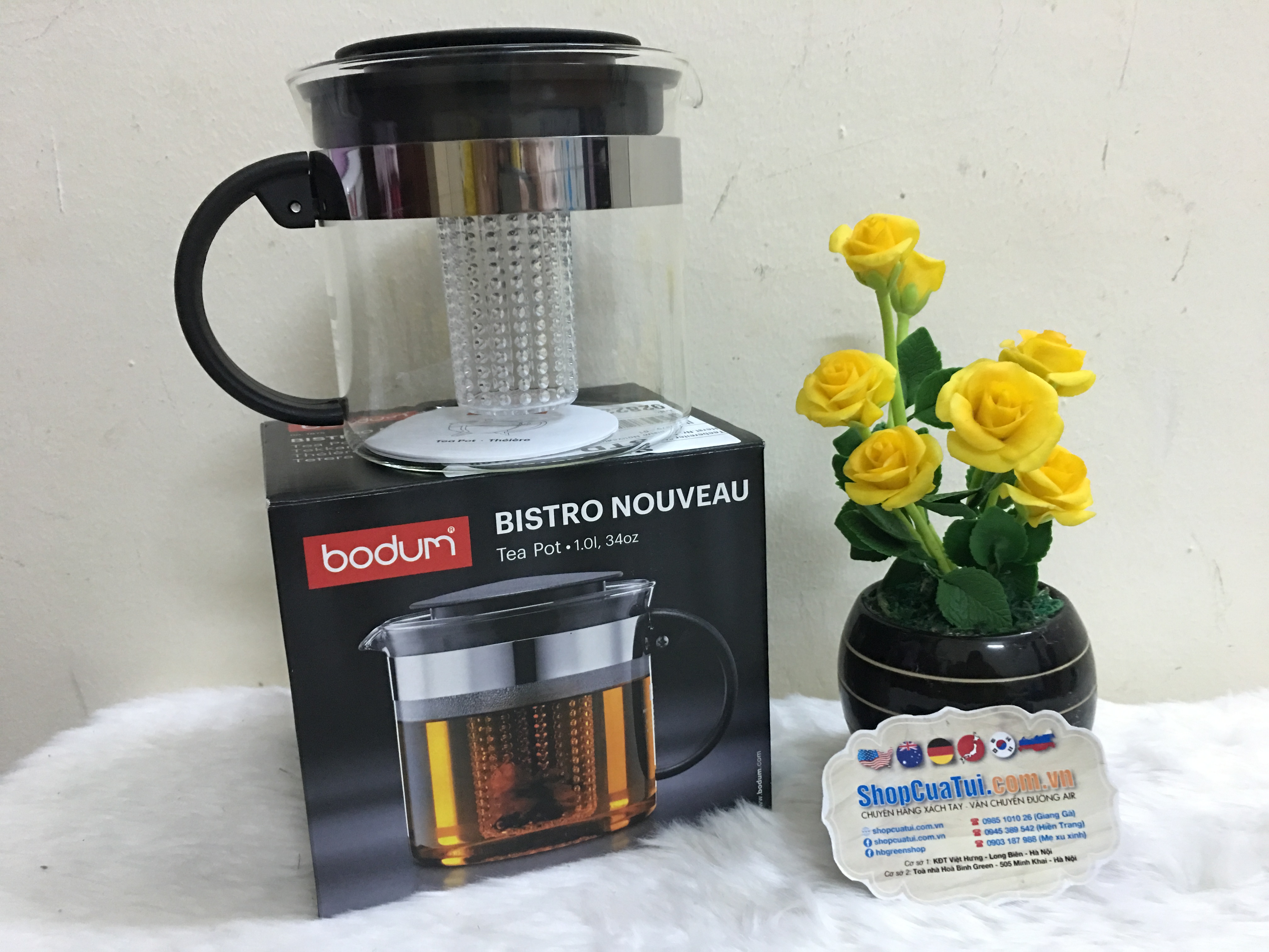 BÌNH PHA TRÀ BODUM NOUVEAU 1 LIT