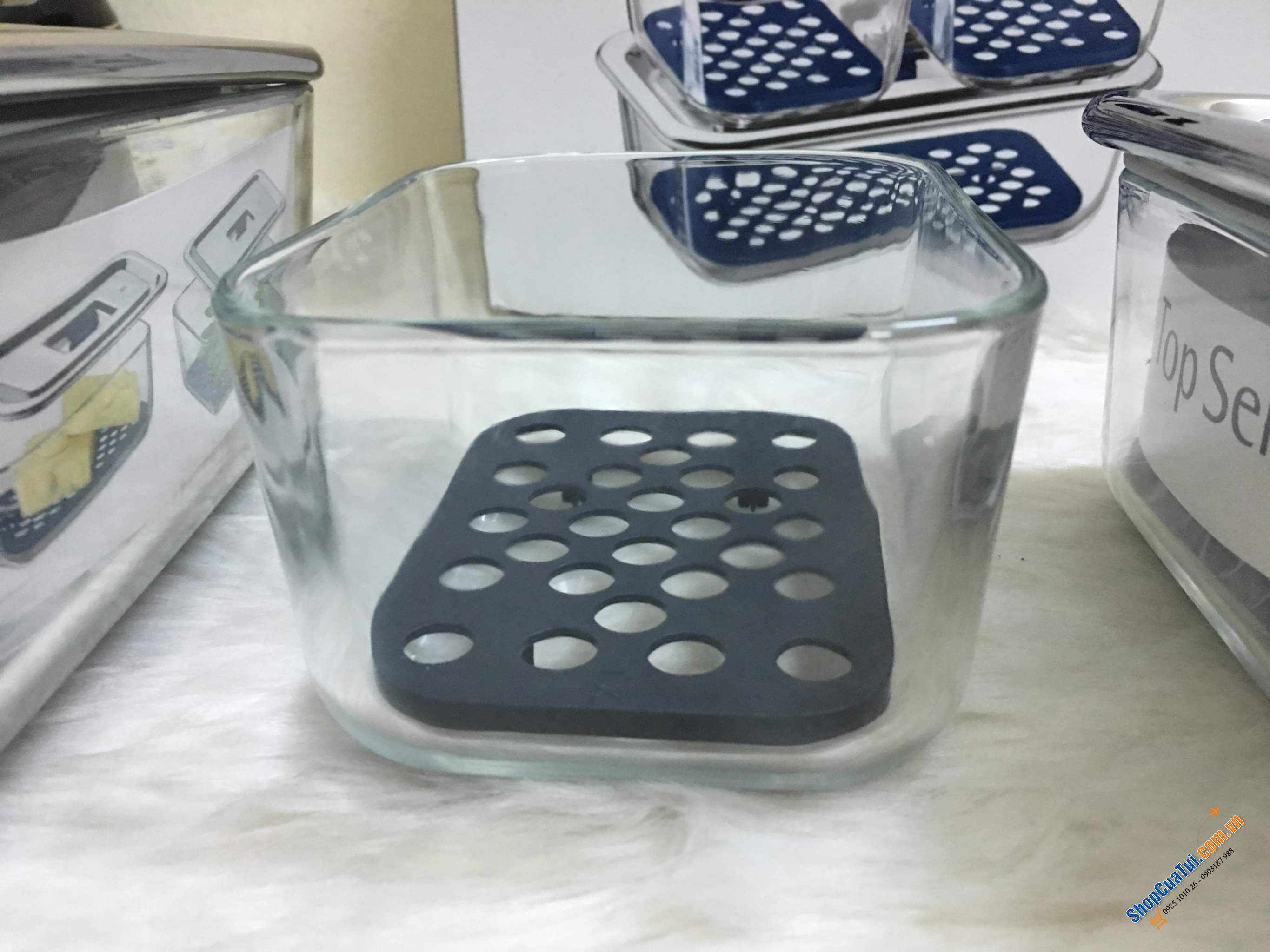 SET 3 HỘP THUỶ TINH ĐỰNG THỰC PHẨM WMF - Made in Germany