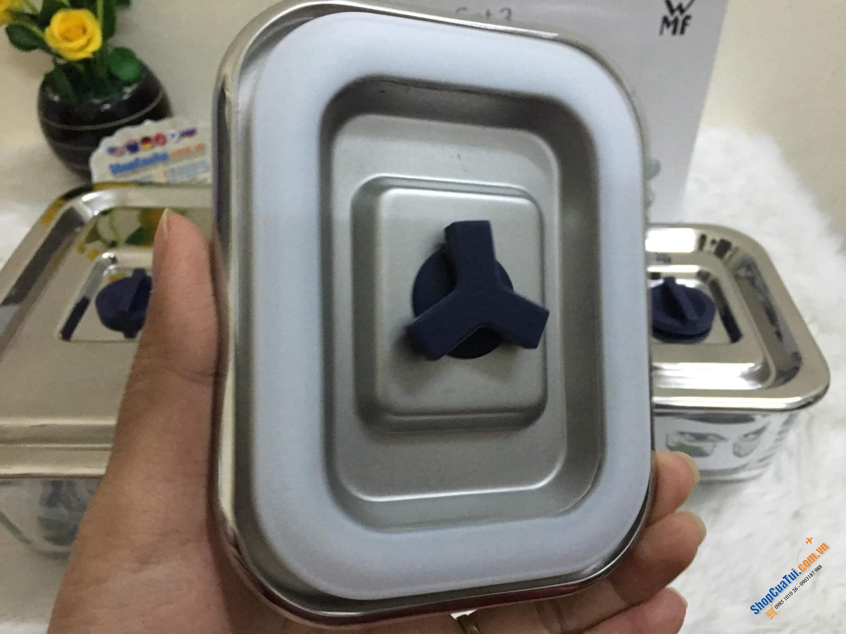 SET 3 HỘP THUỶ TINH ĐỰNG THỰC PHẨM WMF - Made in Germany