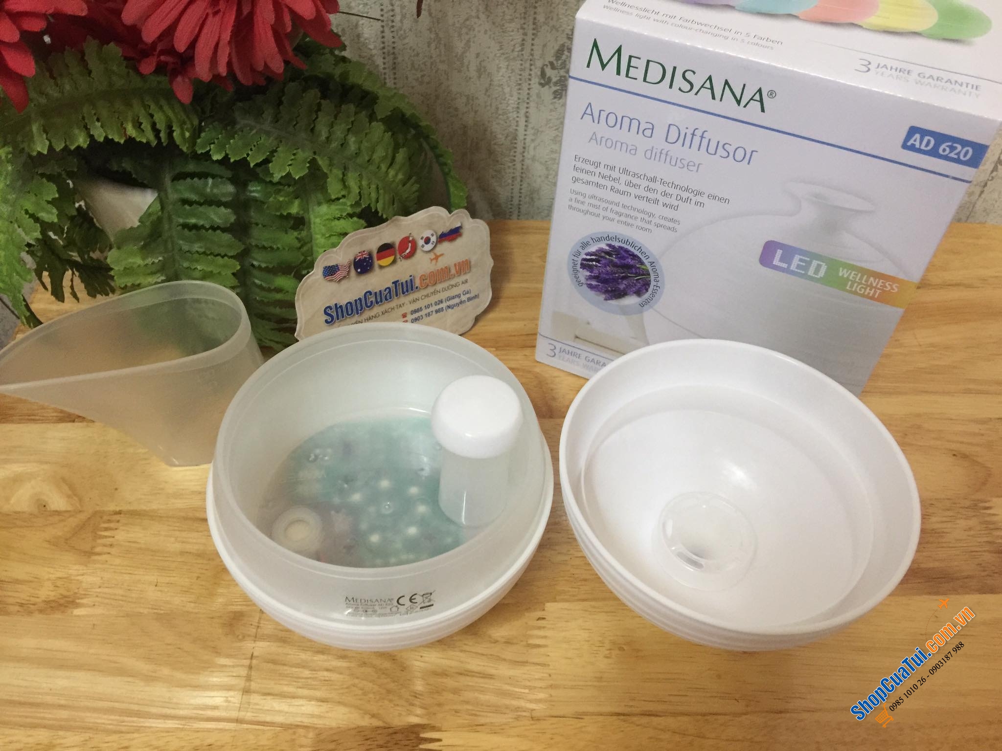 MÁY KHUẾCH TÁN TINH DẦU MEDISANA AD620