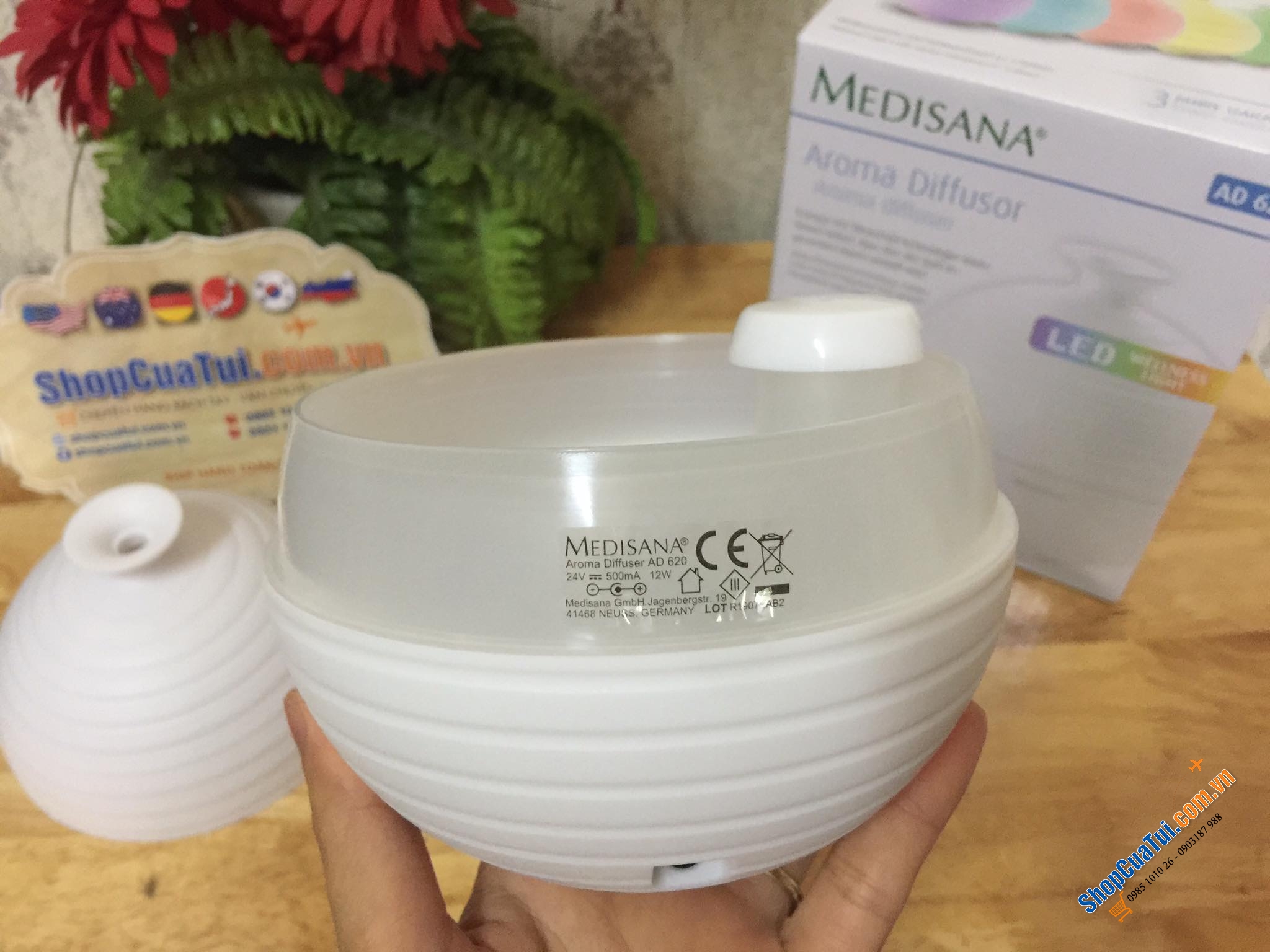 MÁY KHUẾCH TÁN TINH DẦU MEDISANA AD620