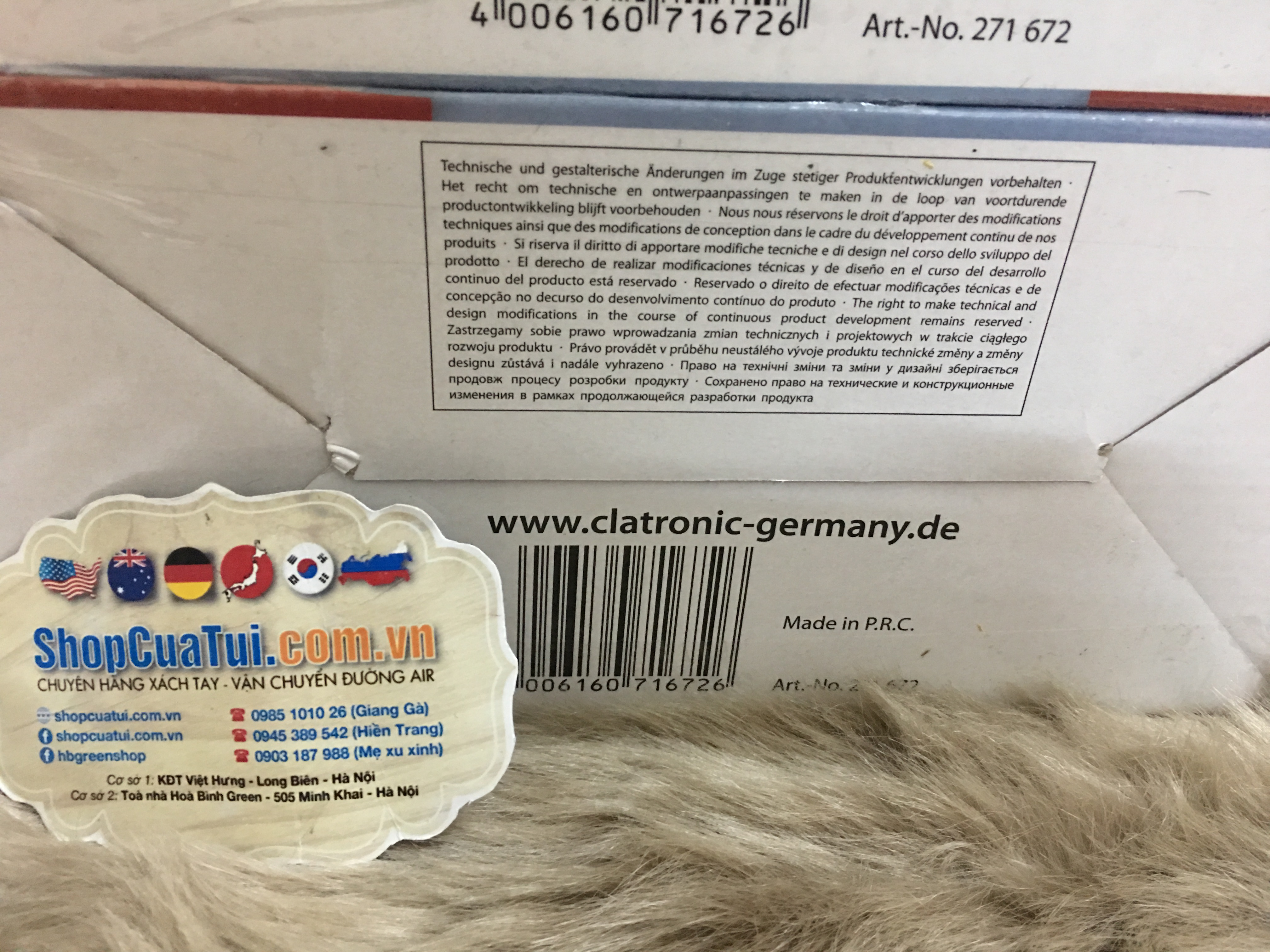 LÒ SƯỞI CIATRONIC - hàng Best seller - nội Địa Đức