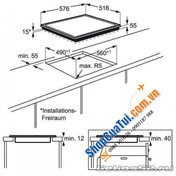 BẾP ÂM AEG 2 TỪ 2 HỒNG NGOẠI AEG_HK_634150XB - MADE IN GERMANY