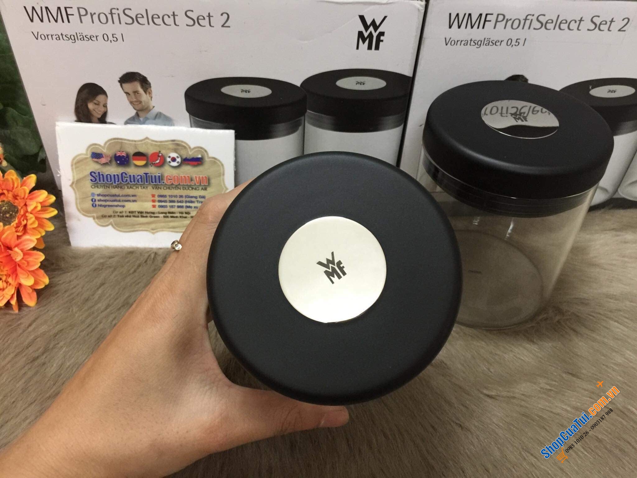 BÌNH THUỶ TINH WMF DEPOT  SET ĐÔI  0,5 LIT