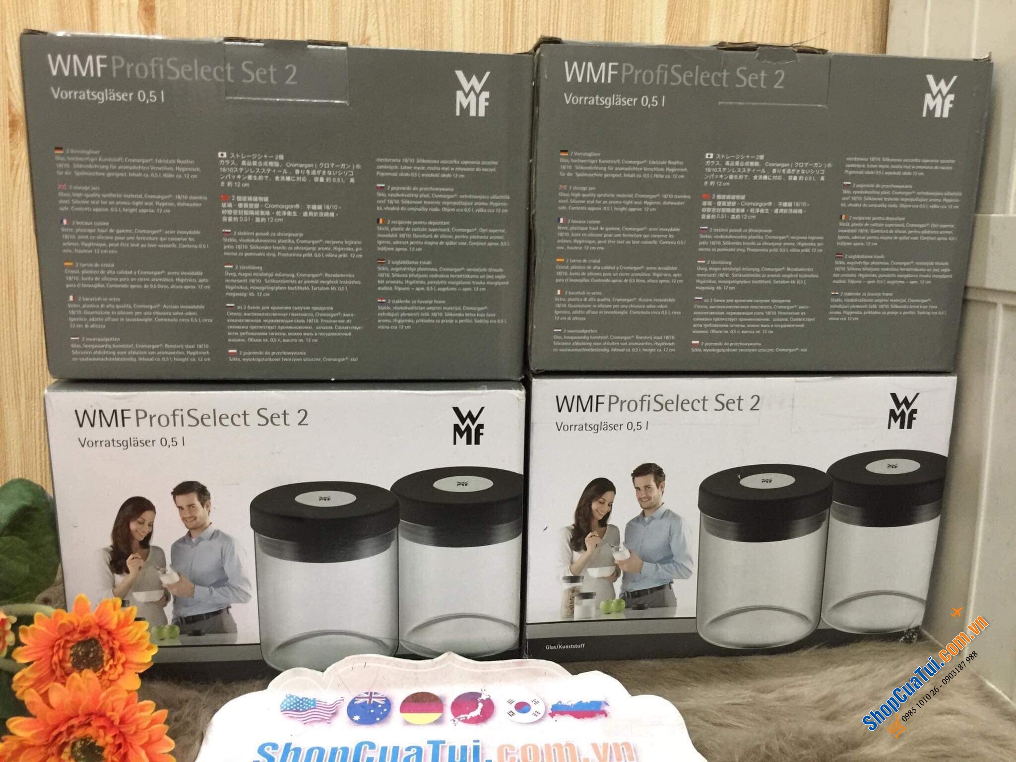 BÌNH THUỶ TINH WMF DEPOT  SET ĐÔI  0,5 LIT