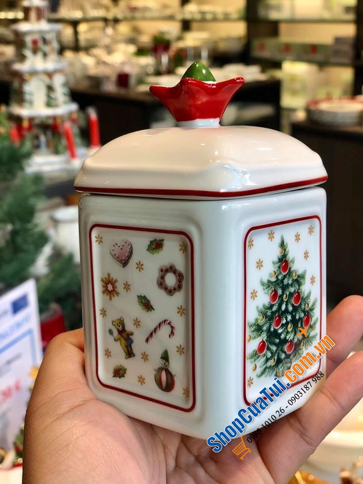 HŨ ĐỰNG GIA VỊ, HẠT NÊM, ỚT TRƯNG, ĐƯỜNG VILLEROY BOCH HÌNH TRÁI CHANH - MADE IN GERMNAY