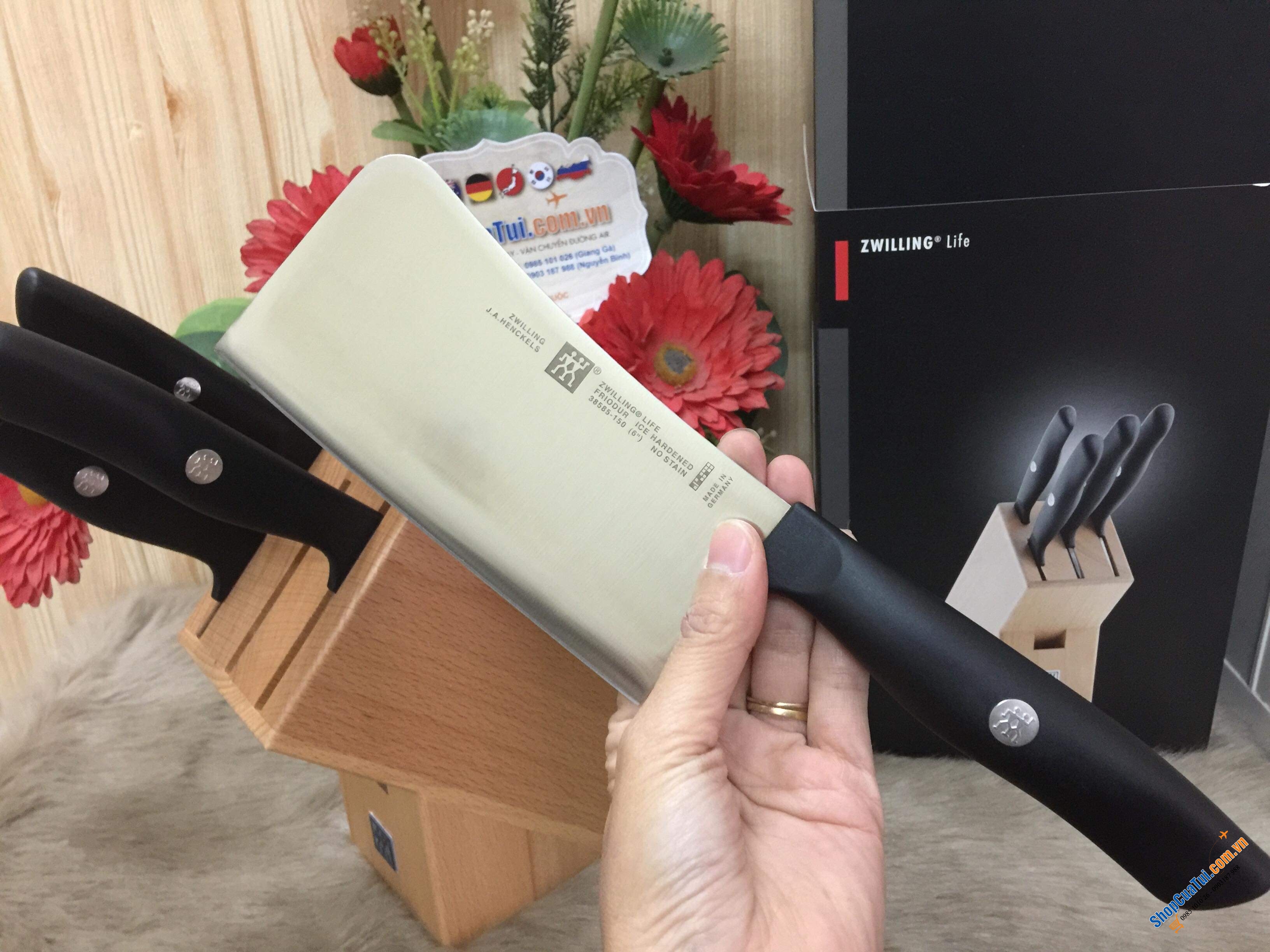 BỘ DAO ZWILLING LIFE 5 món - MADE IN GERMANY SẢN XUẤT CHUẨN CHO NGƯỜI CHÂU Á