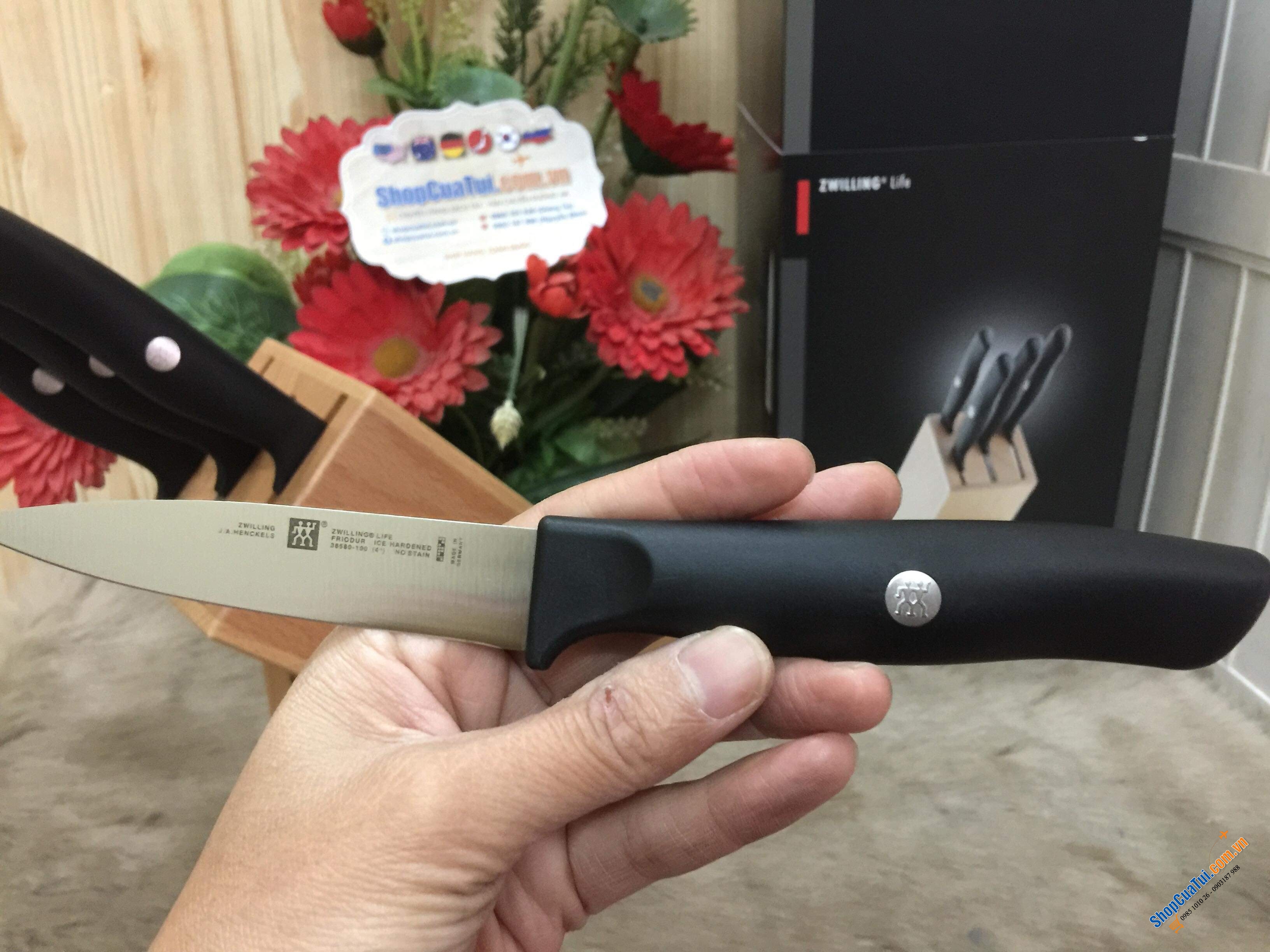 BỘ DAO ZWILLING LIFE 5 món - MADE IN GERMANY SẢN XUẤT CHUẨN CHO NGƯỜI CHÂU Á