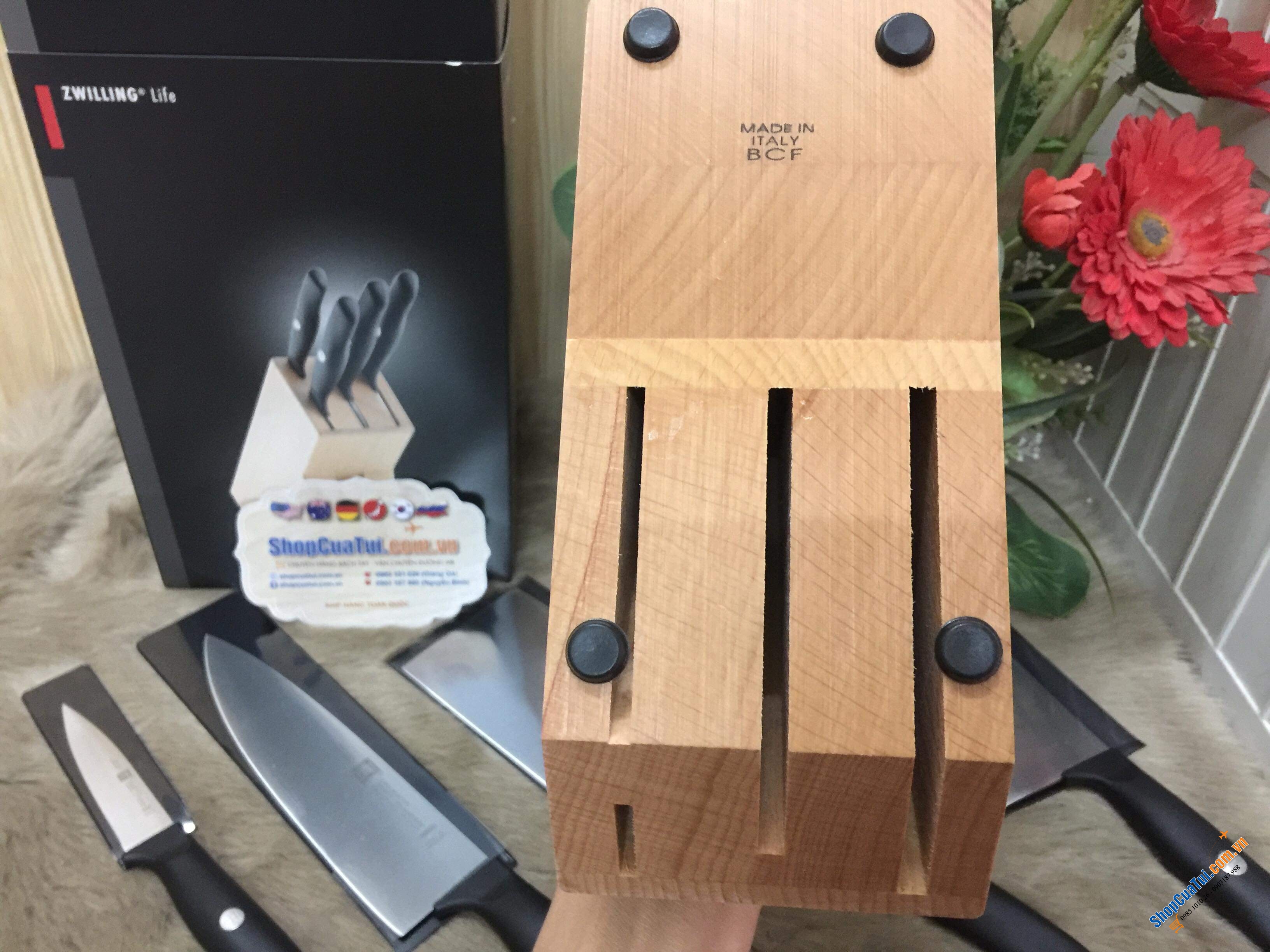 BỘ DAO ZWILLING LIFE 5 món - MADE IN GERMANY SẢN XUẤT CHUẨN CHO NGƯỜI CHÂU Á