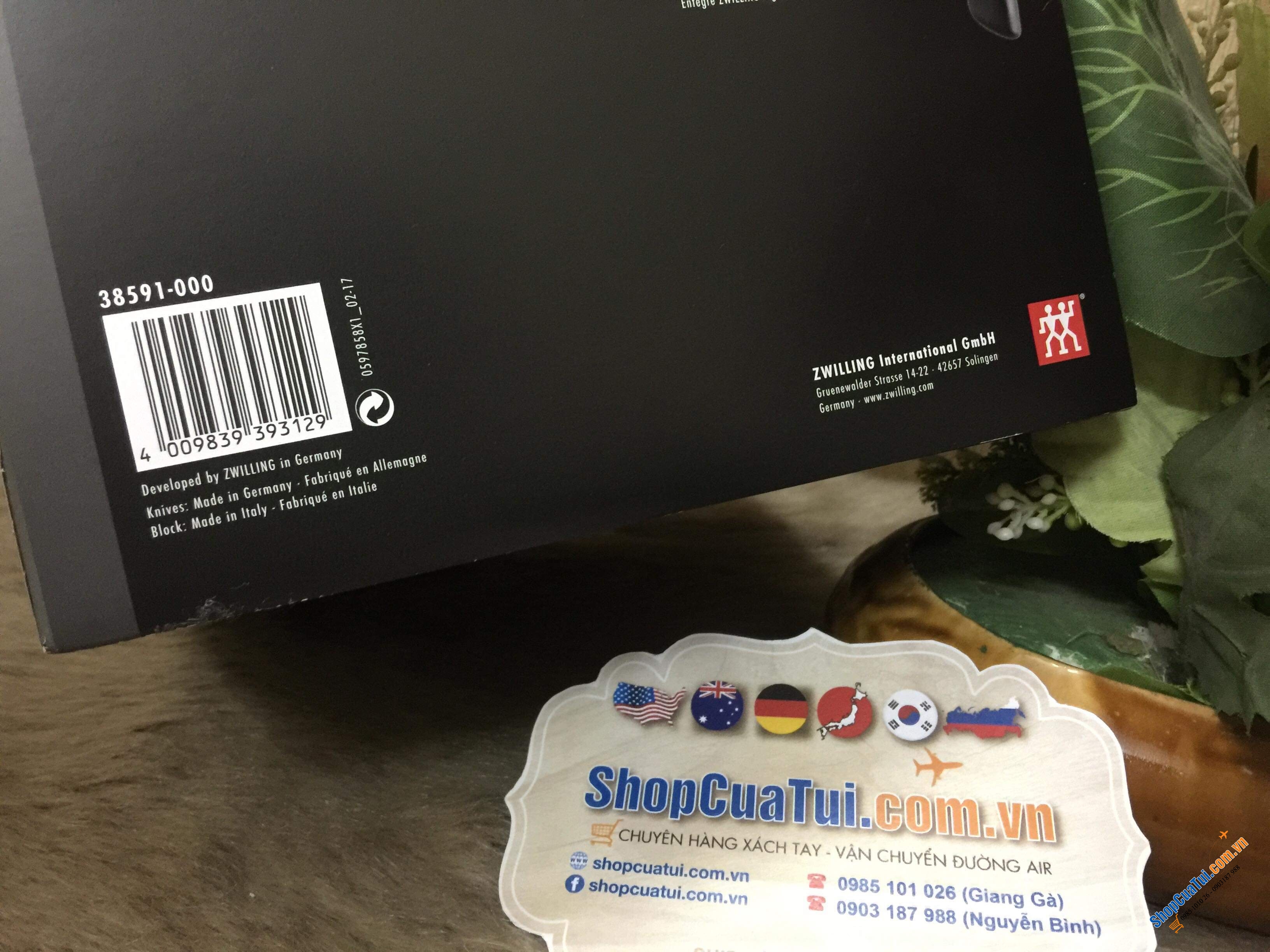 BỘ DAO ZWILLING LIFE 5 món - MADE IN GERMANY SẢN XUẤT CHUẨN CHO NGƯỜI CHÂU Á