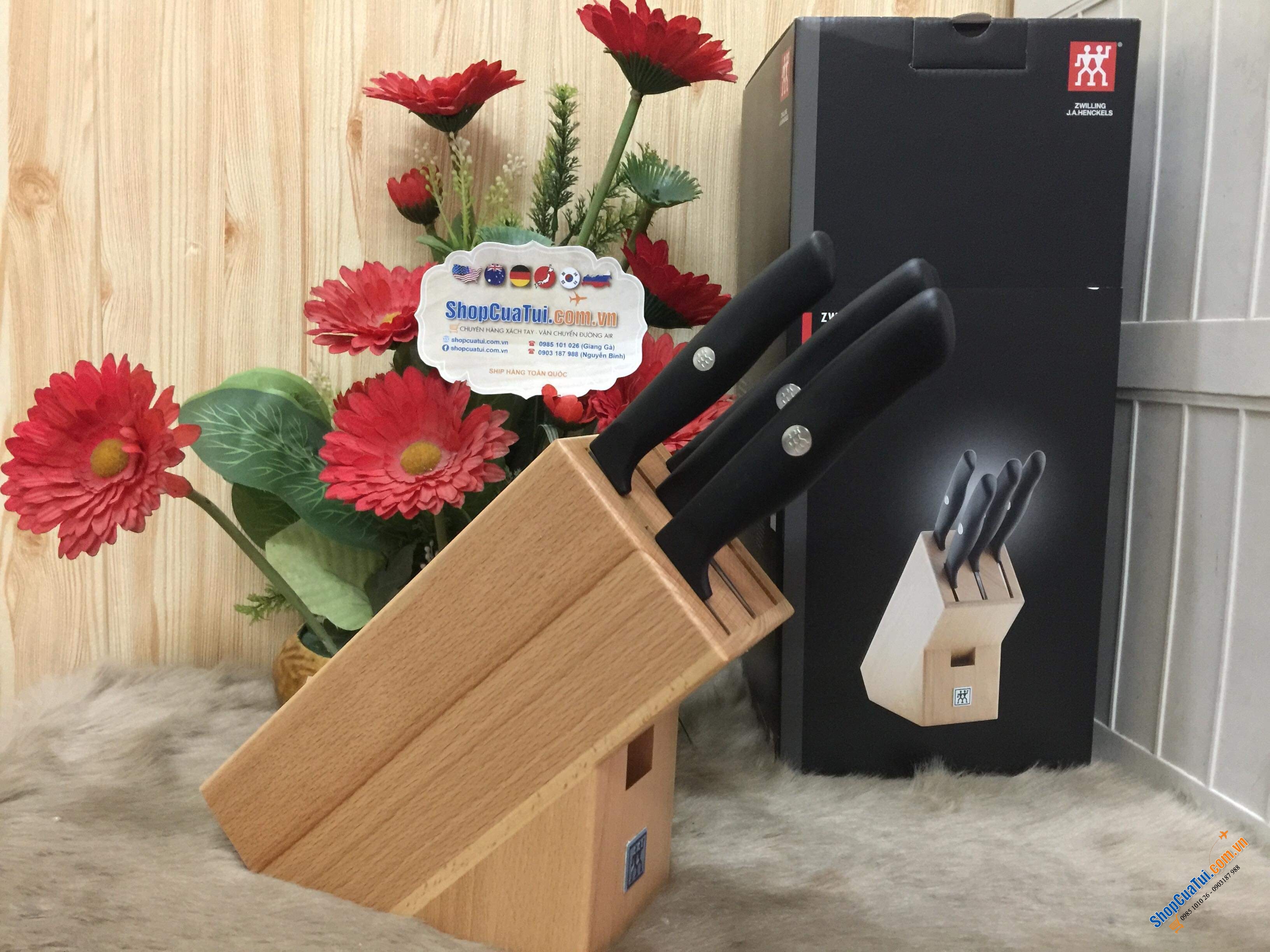 BỘ DAO ZWILLING LIFE 5 món - MADE IN GERMANY SẢN XUẤT CHUẨN CHO NGƯỜI CHÂU Á