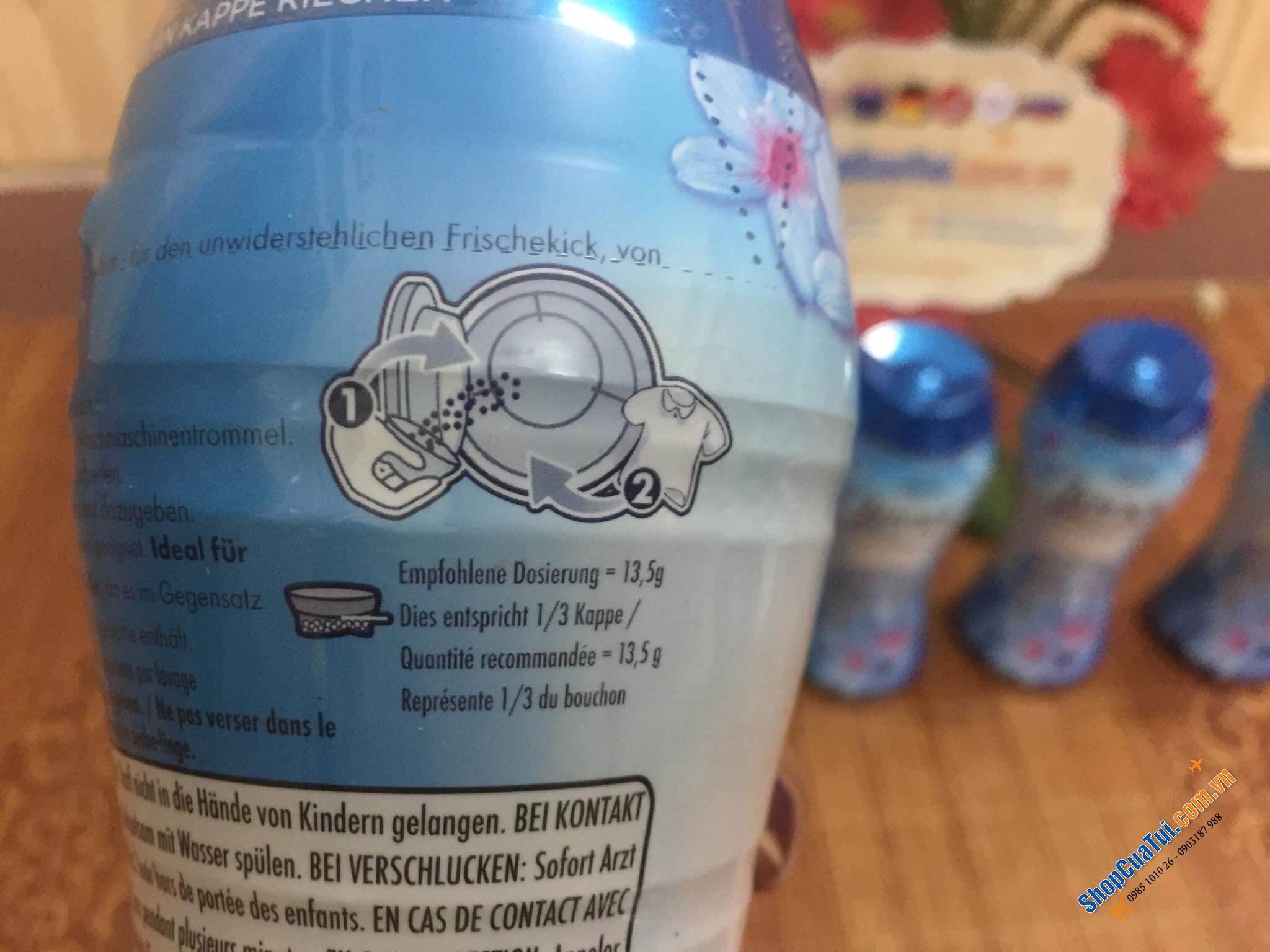 Viên xả vải LENOR cho quần áo 4 mùa ngát hương, mềm mại