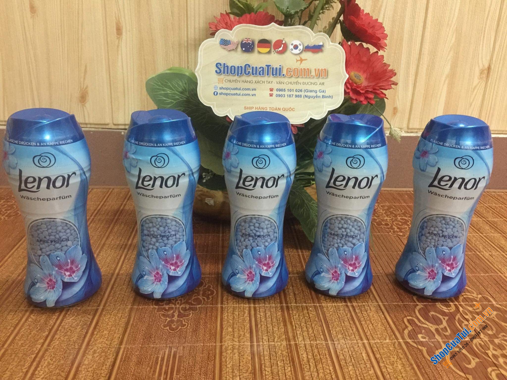 Viên xả vải LENOR cho quần áo 4 mùa ngát hương, mềm mại