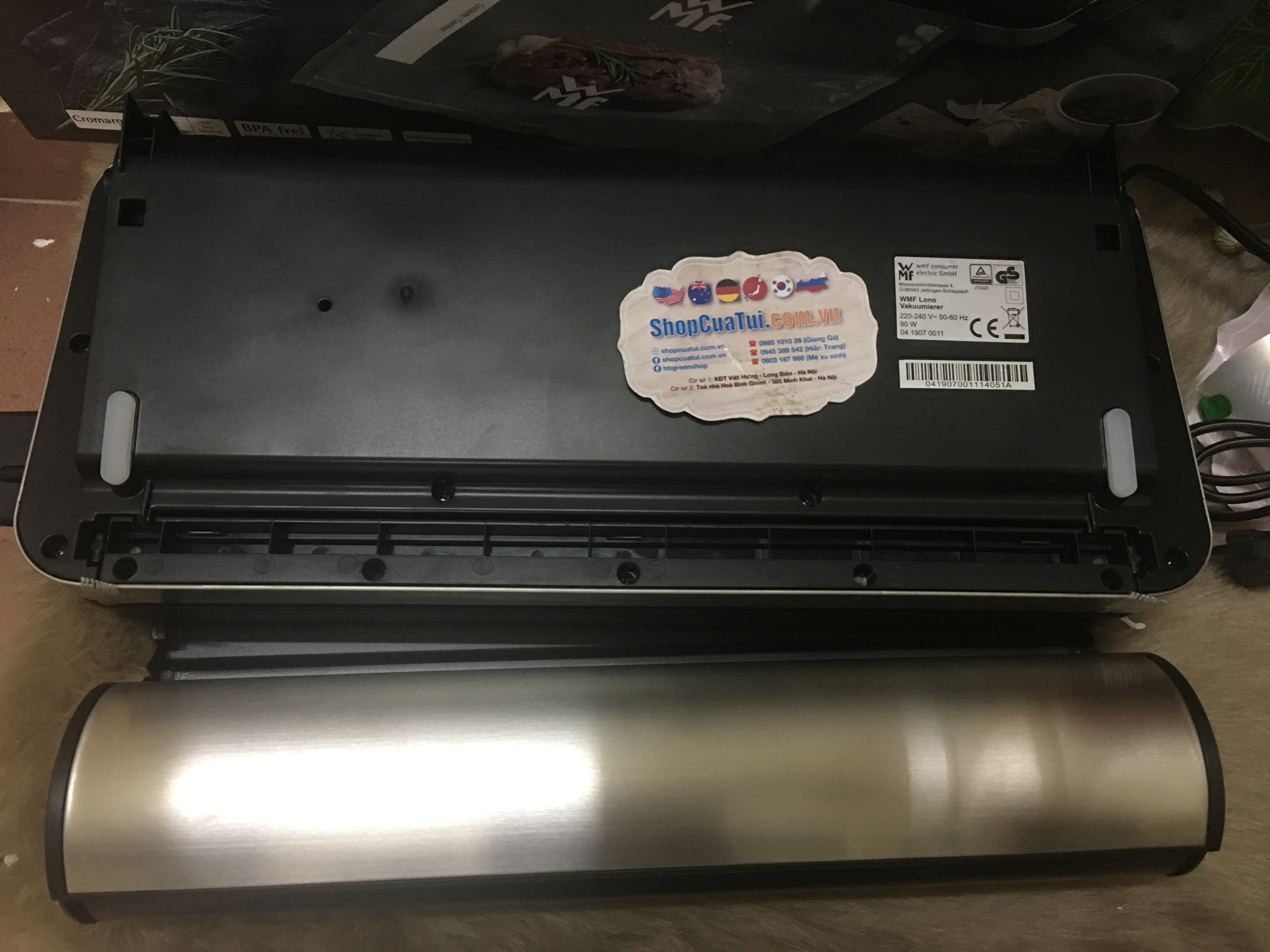 Hút chân không WMF loại KHÔNG KÉN TÚI