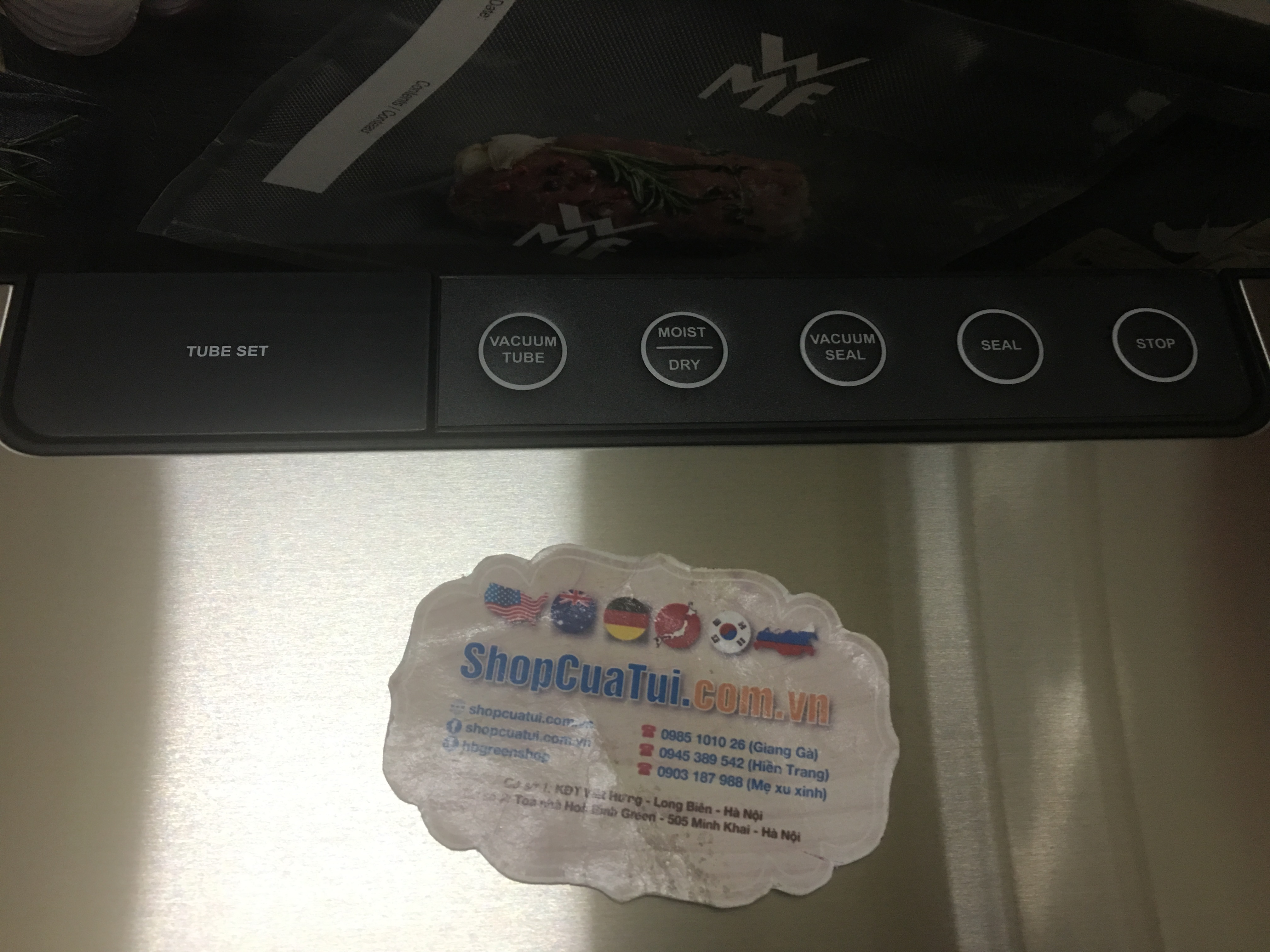 Hút chân không WMF loại KHÔNG KÉN TÚI