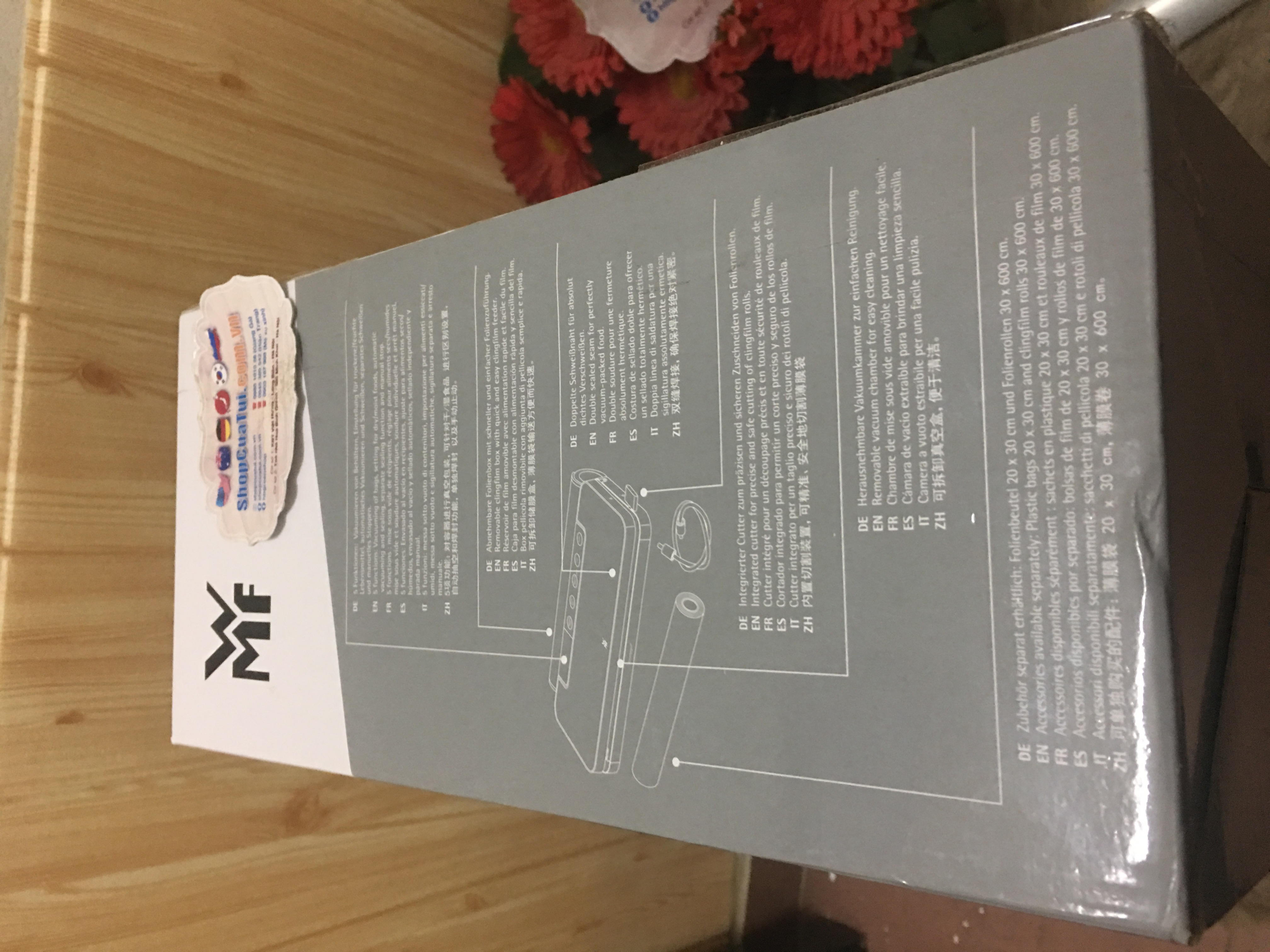 Hút chân không WMF loại KHÔNG KÉN TÚI