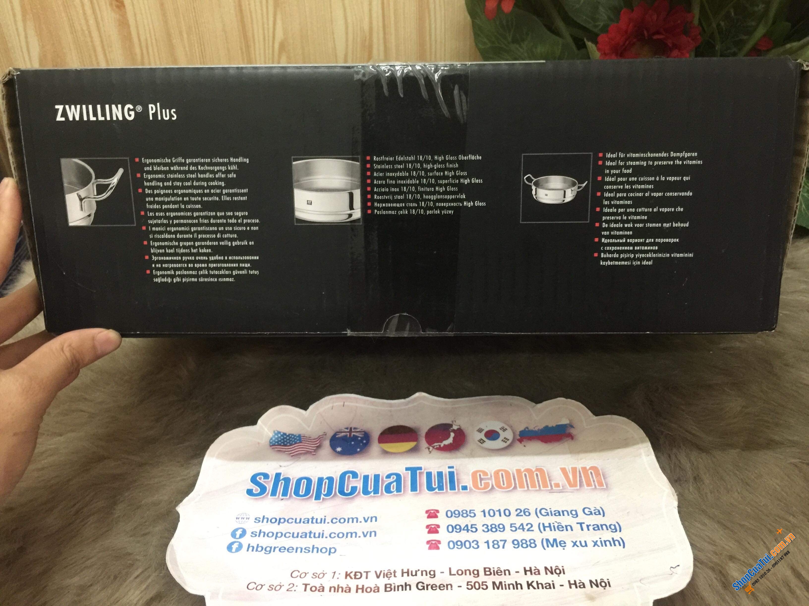 XỬNG HẤP ZWILLING SIÊU DÀY SIZE 24 cm