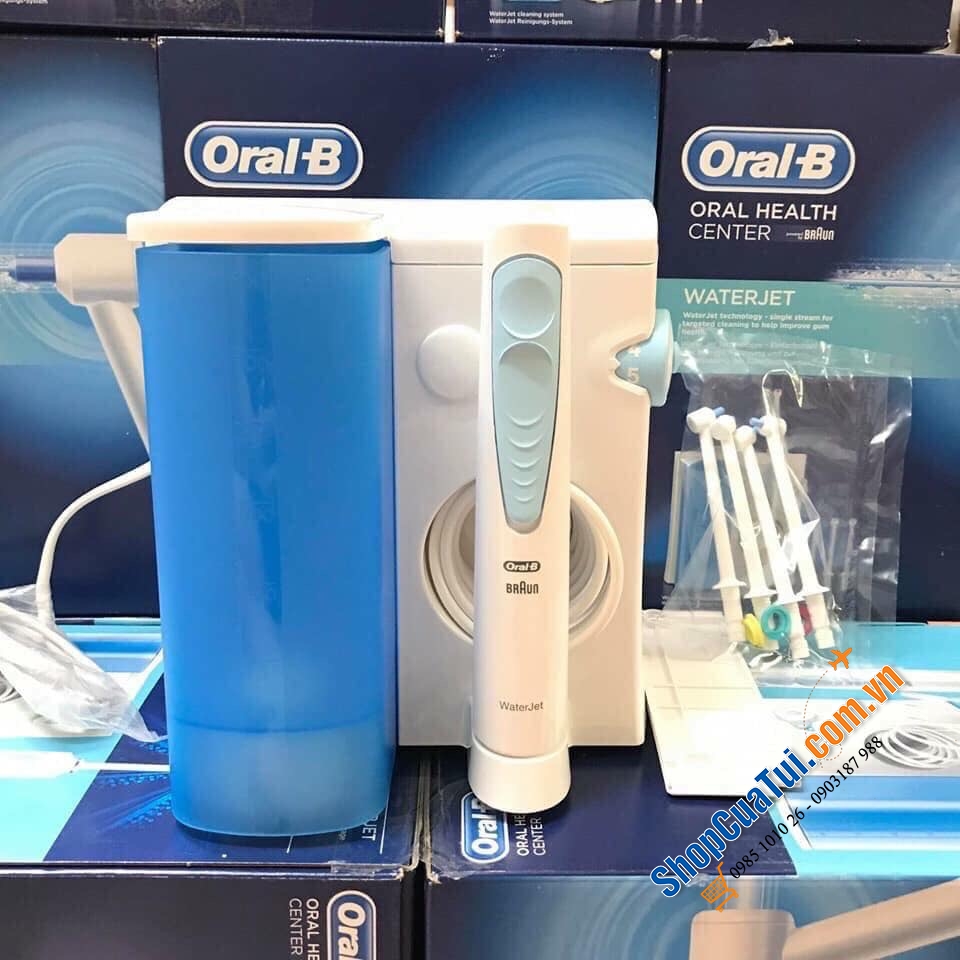 TĂM NƯỚC ORAL B WATERJET GỒM 4 ĐẦU CẮM
