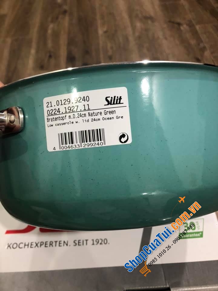 NỒI LẺ SILIT SILARGAN NATURE GREEN 24CM - MADE IN GERMANY