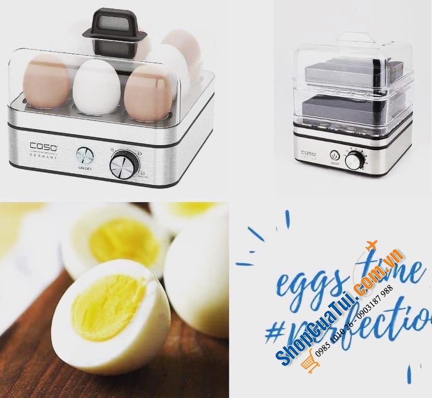 Nồi hấp điện 2 tầng mini Caso ED10 Germany