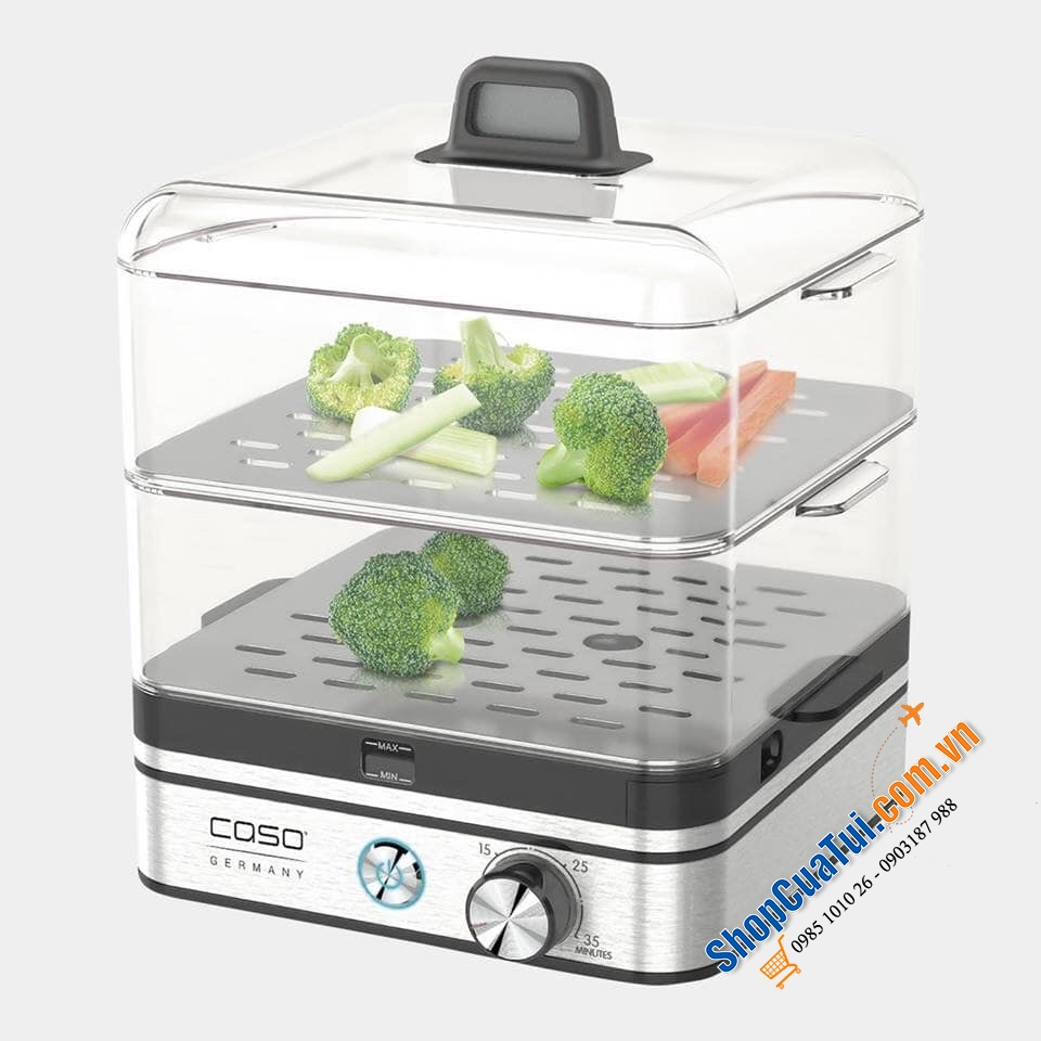 Nồi hấp điện 2 tầng mini Caso ED10 Germany