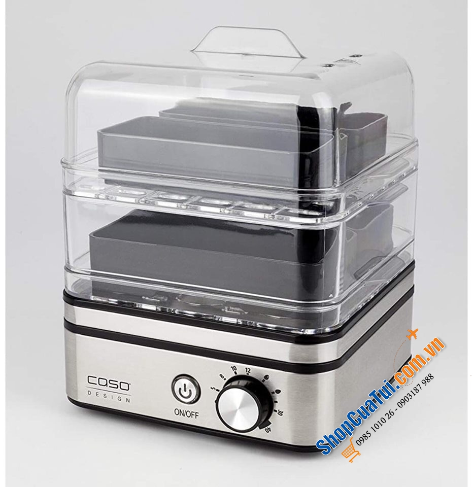 Nồi hấp điện 2 tầng mini Caso ED10 Germany