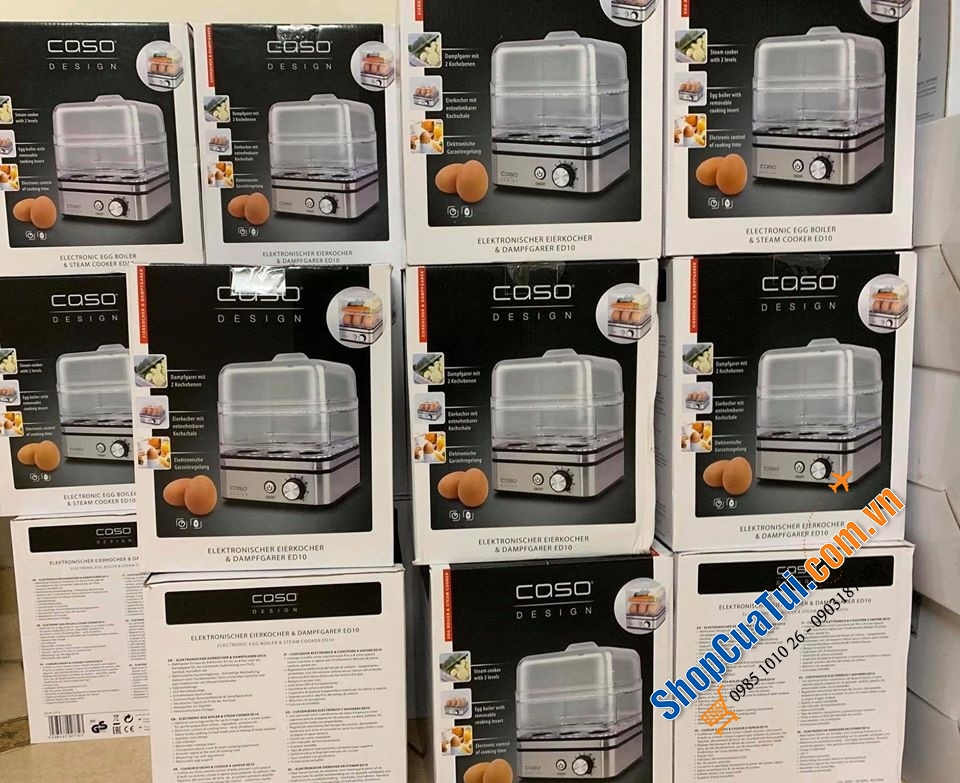 Nồi hấp điện 2 tầng mini Caso ED10 Germany