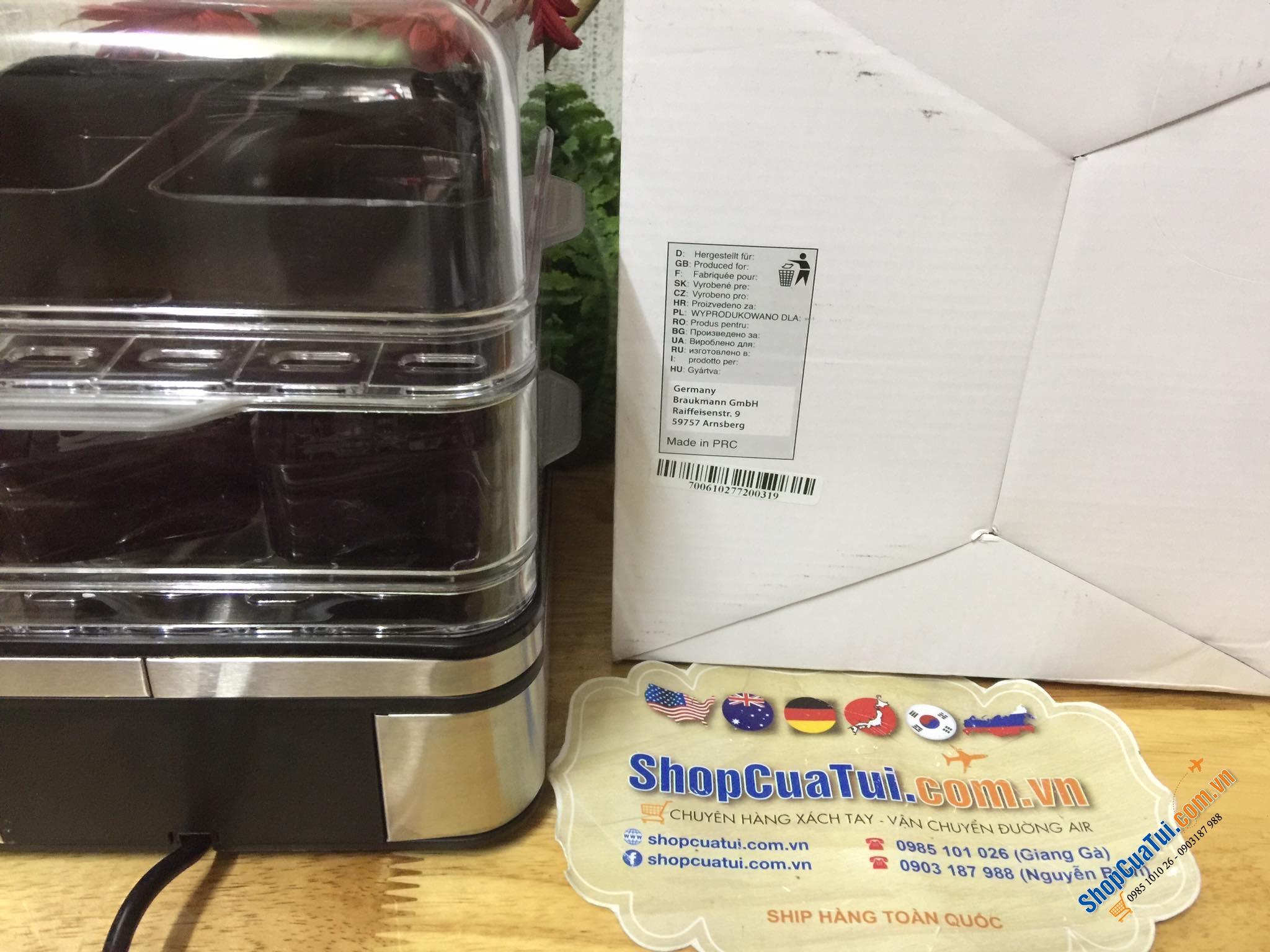 Nồi hấp điện 2 tầng mini Caso ED10 Germany