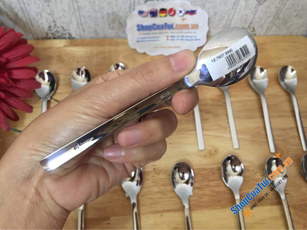 SÉT 6 THÌA CÀ PHÊ/ ĂN SÚP hoặc DĨA ĂN HOA QUẢ, BÁNH NGỌT WMF NOUVA