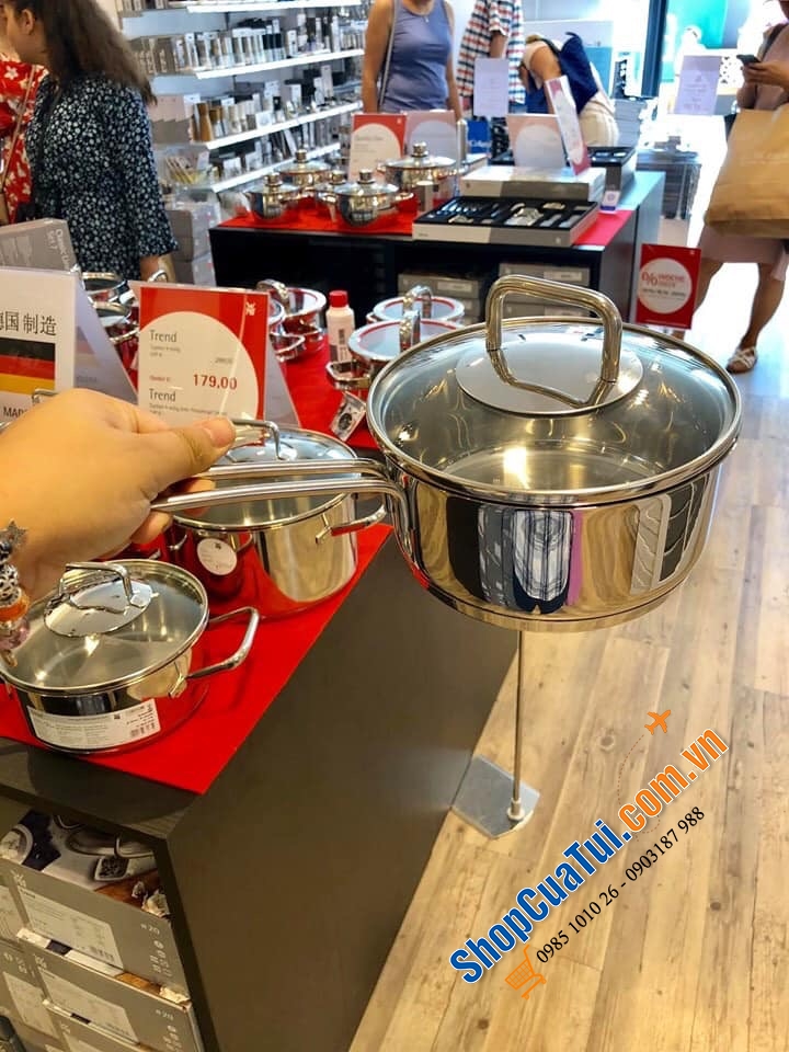 QUÁNH WMF 16 CM NẮP KÍNH