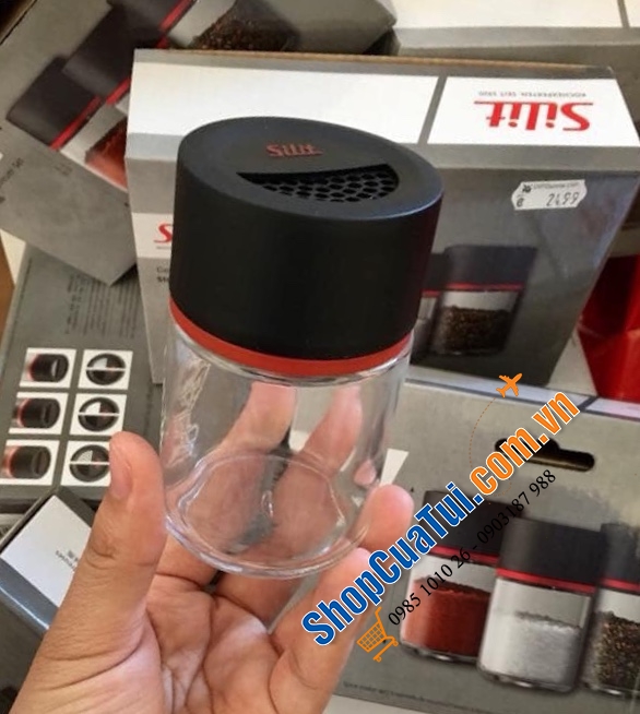 Set 3 lọ đựng gia vị Silit Storio siêu sang